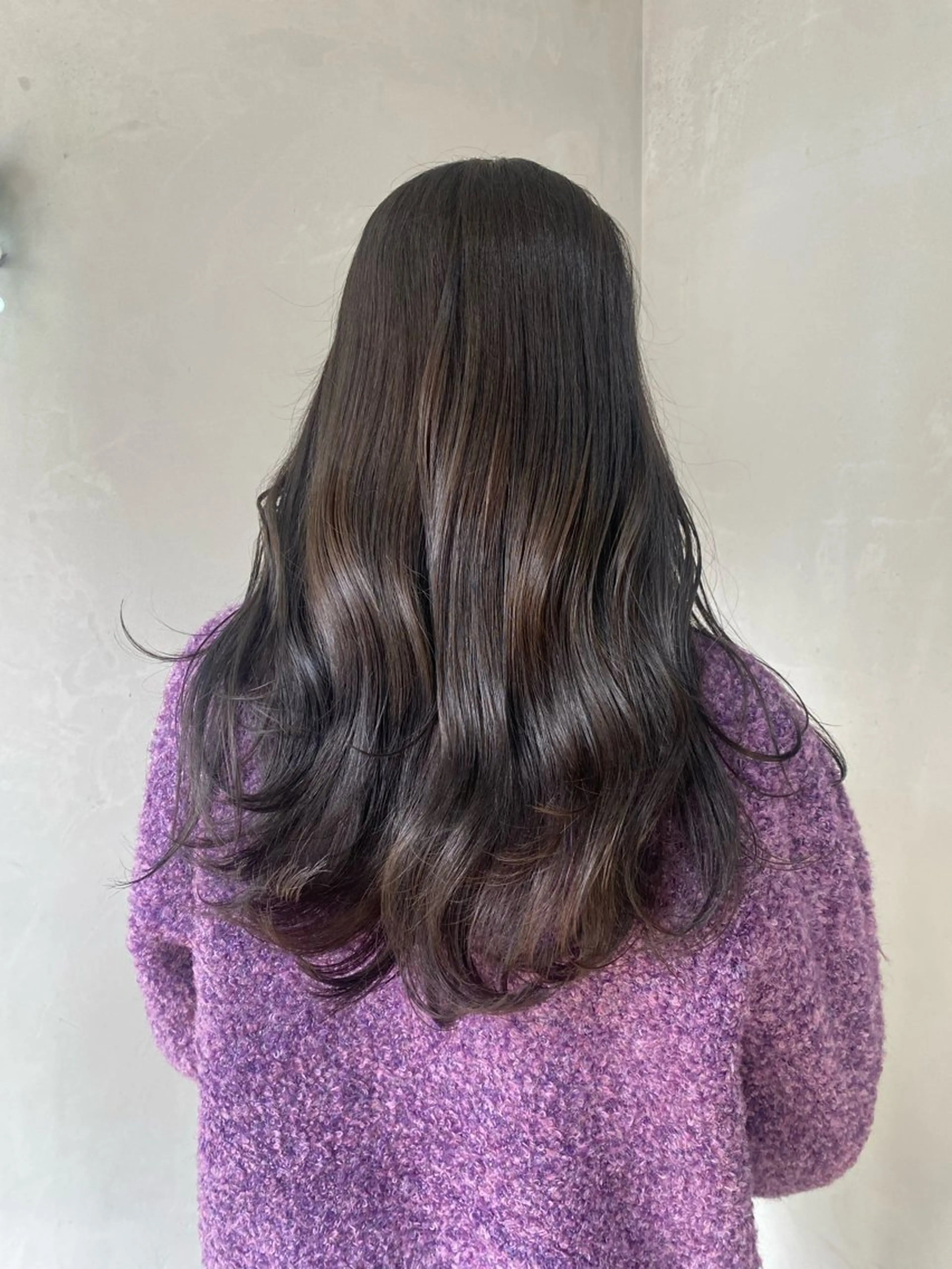 ロング カラー ヘアカラー 新宿/韓国ヘア/ 髪質改善ストレートのヘアスタイル