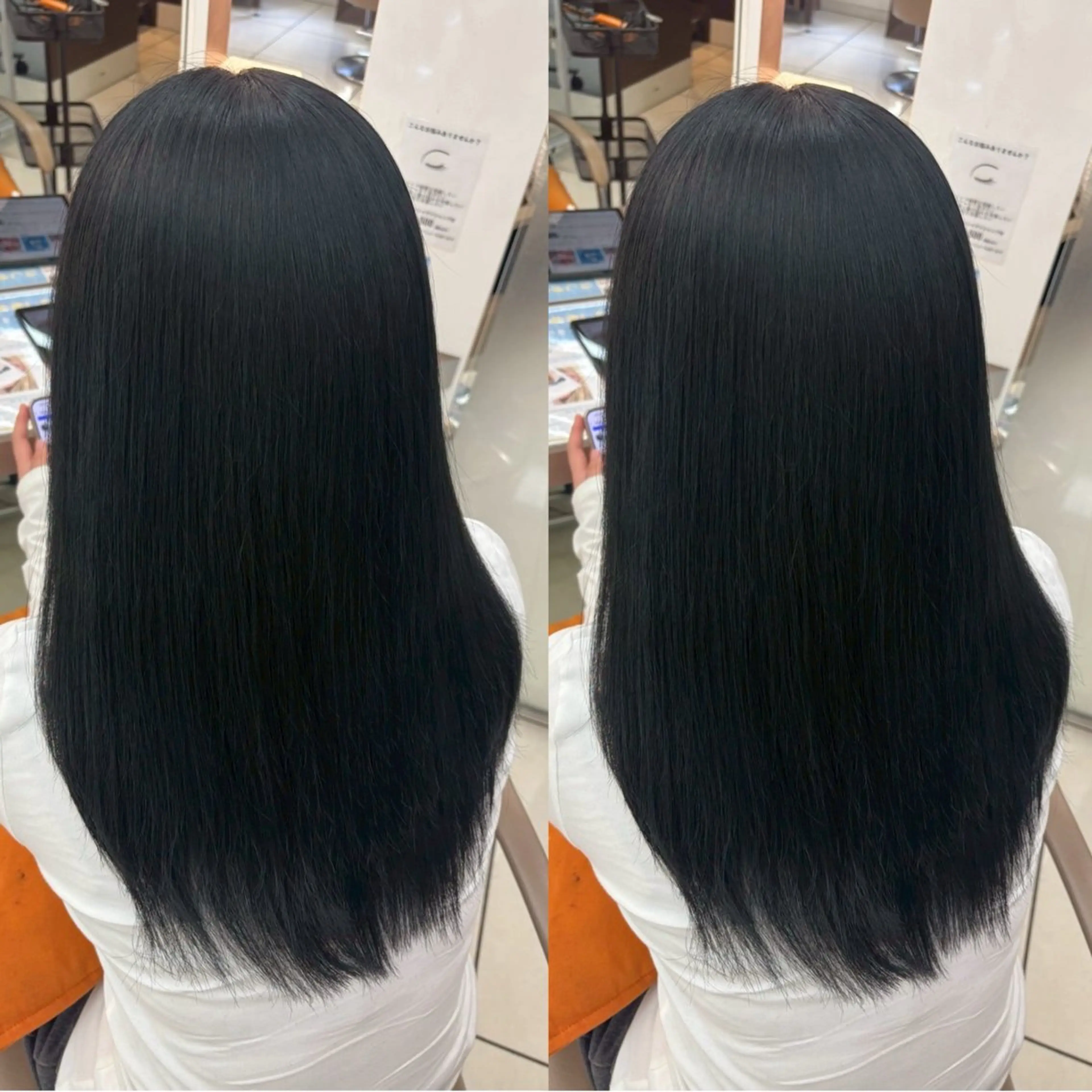 ロング カラー ロング 羽エク指名No1✨️ シールエク🌙しぇるのヘアスタイル