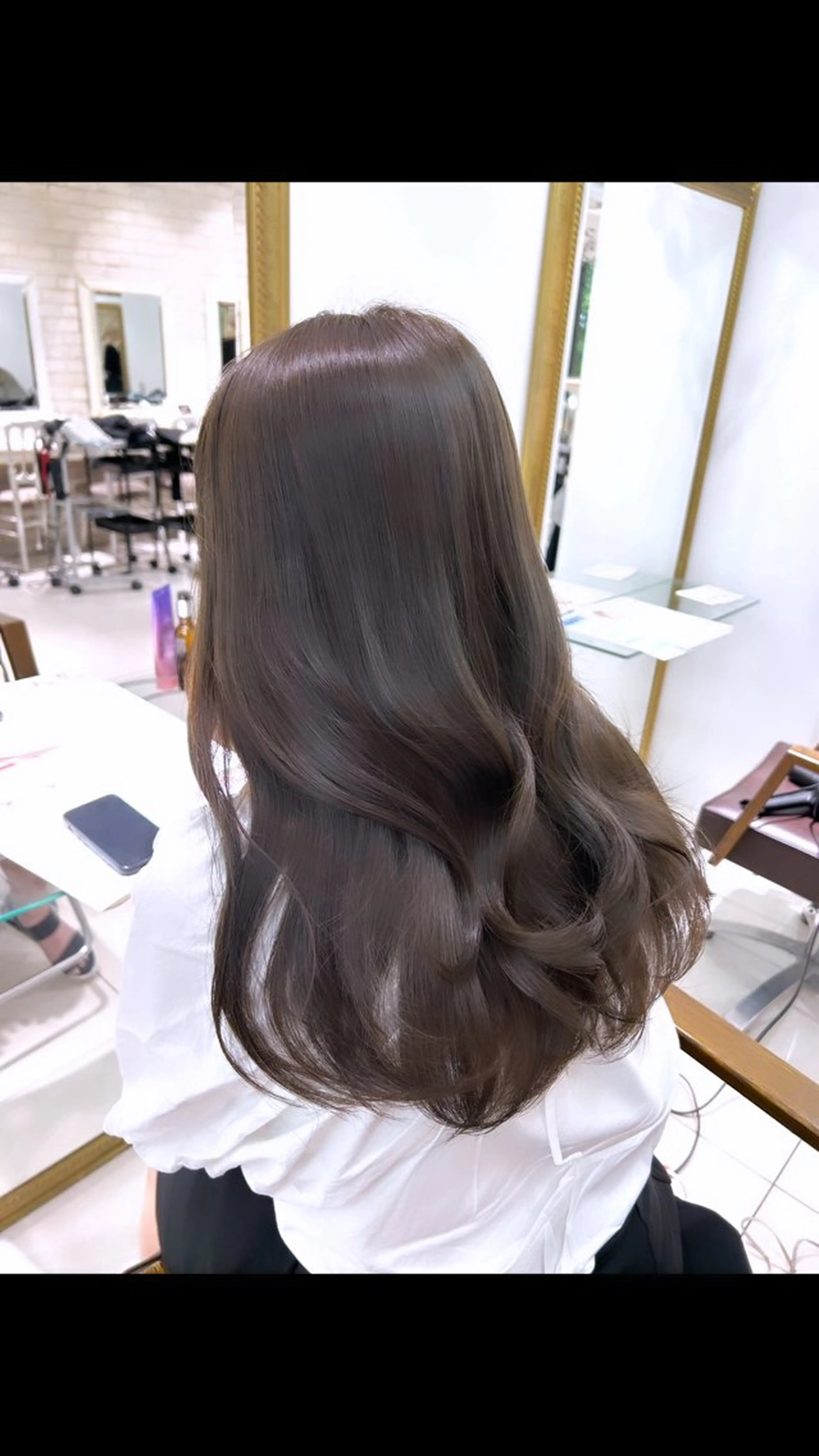 ロング カラー カット ヘアカラー トリートメント 透明感カラー 古山 結季🌙🖤のヘアスタイル