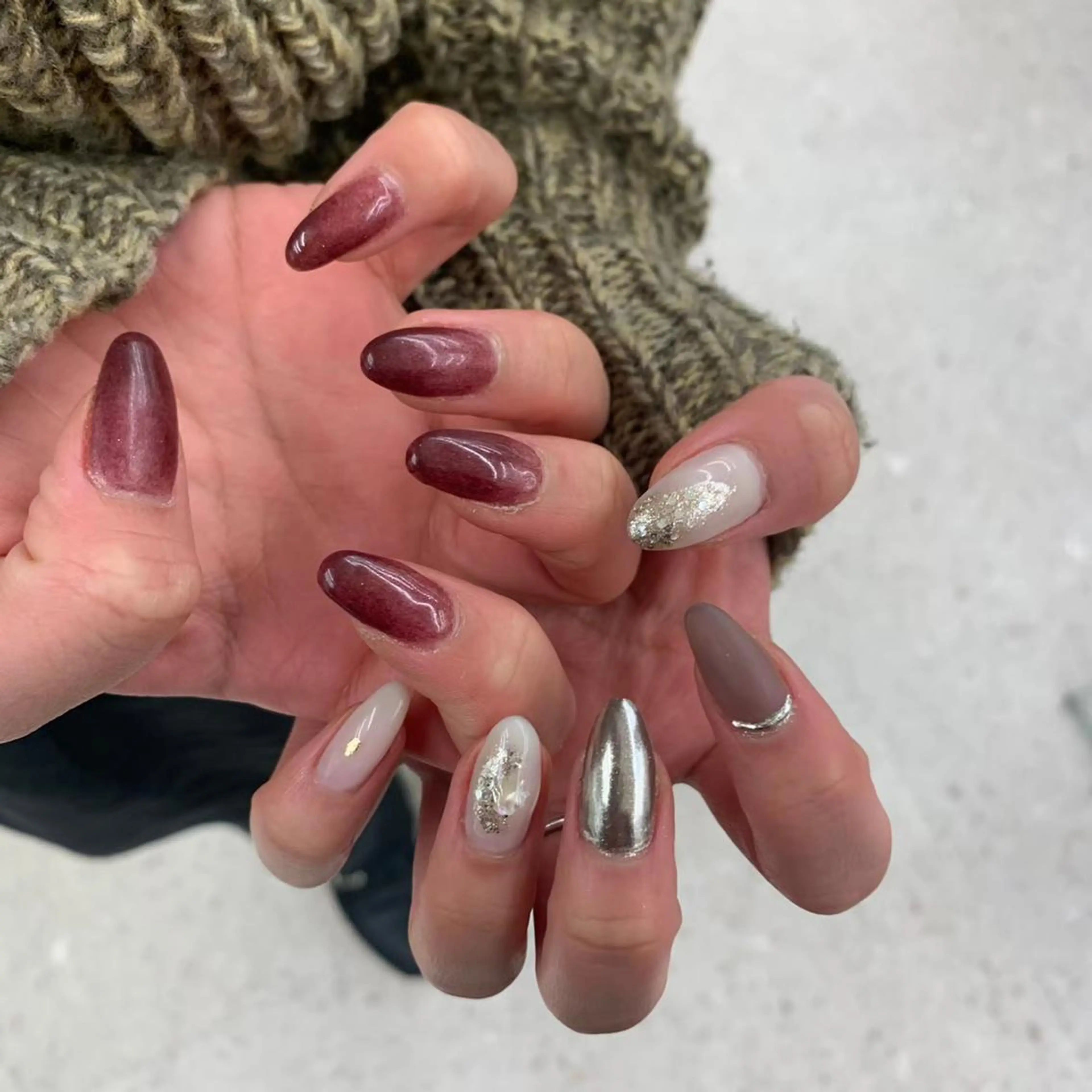 ネイル 束感まつ毛/ネイル/ LED♥KIRARAのマツエク・マツパデザイン