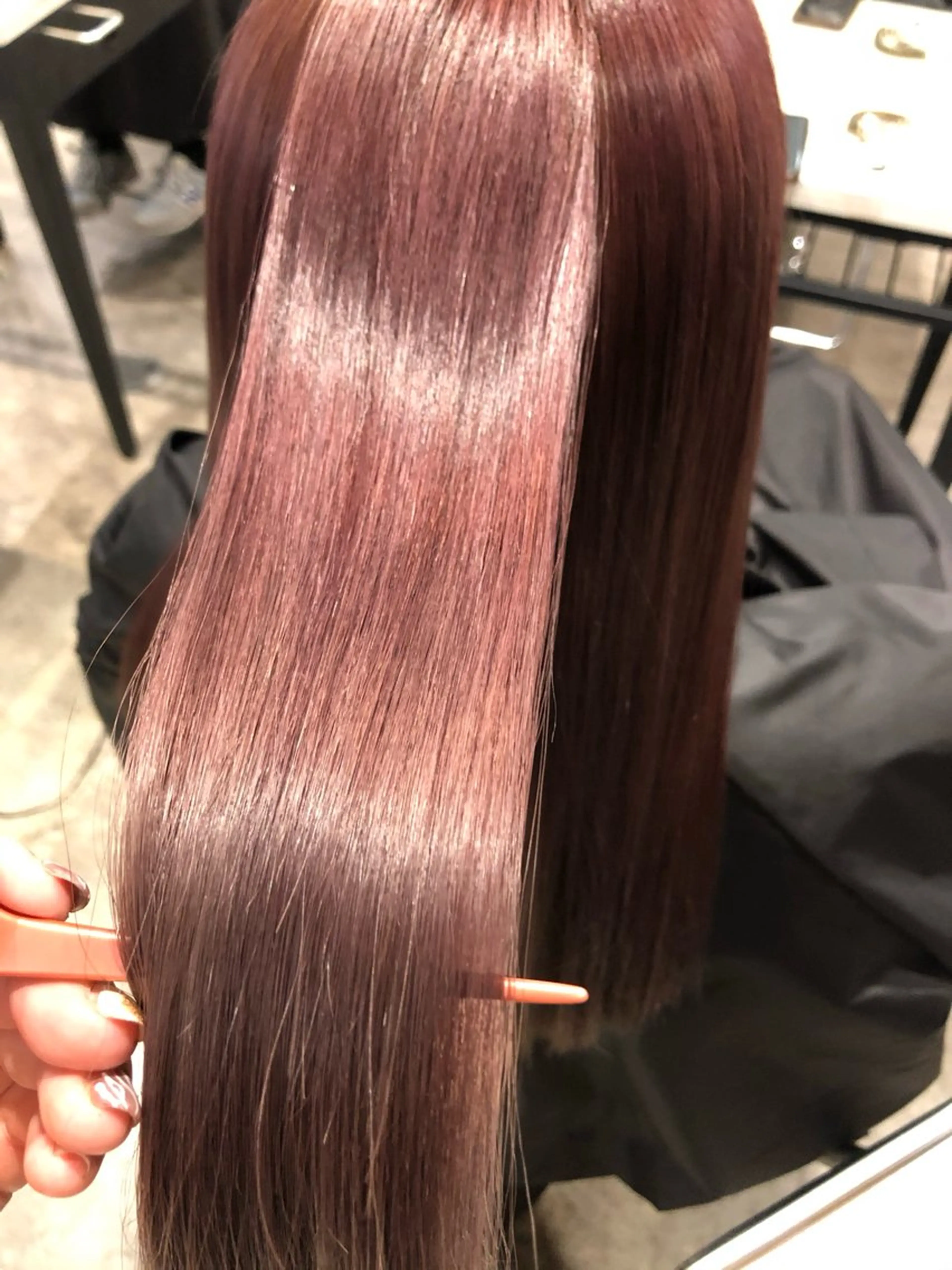 ロング 透明感カラー/レイヤ ーカット/Maoのヘアスタイル