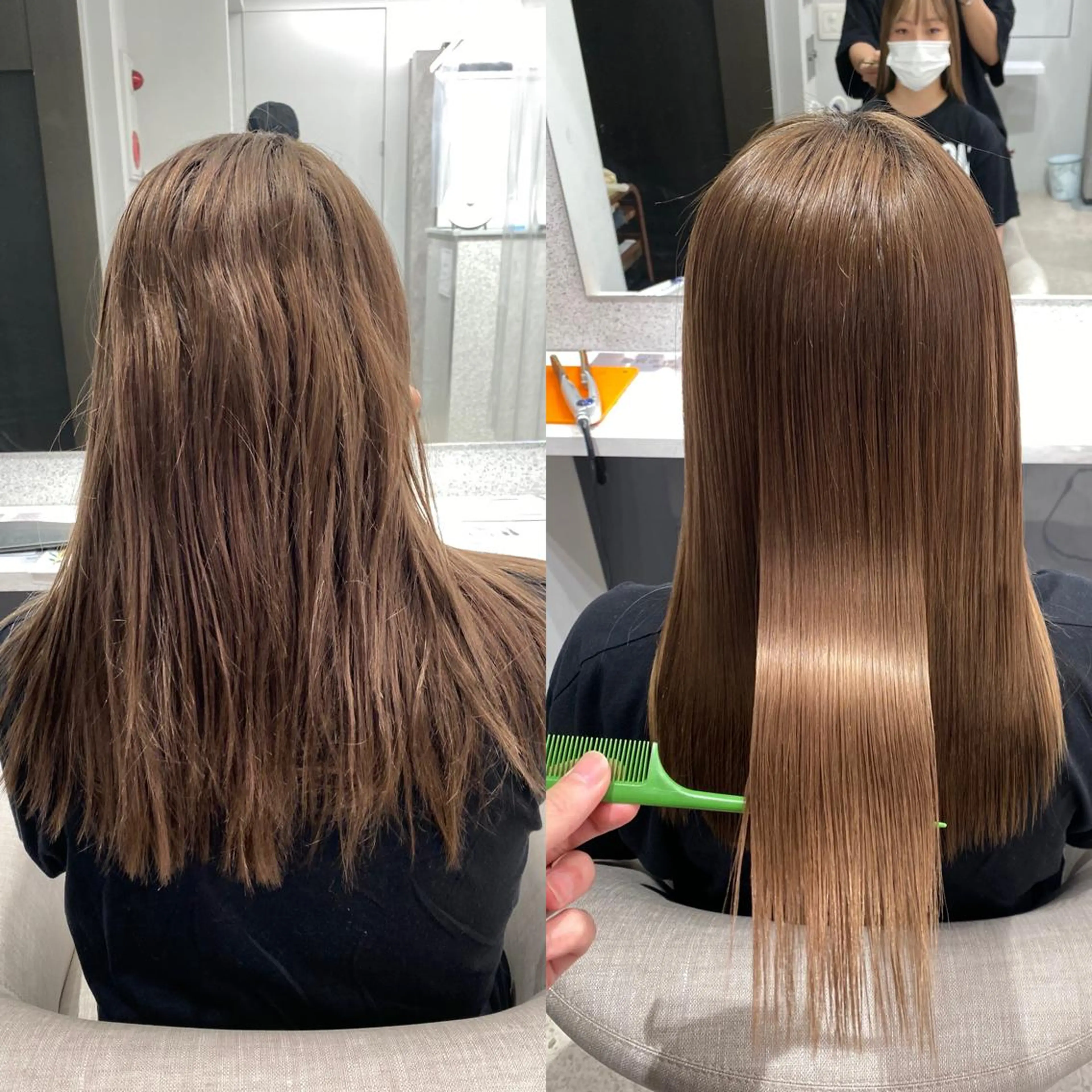 セミロング カラー パーマ ヘアアレンジ キッズ ネイル マツエク・マツパ レイヤーカット/ 髪質改善/羽柴りくのヘアスタイル