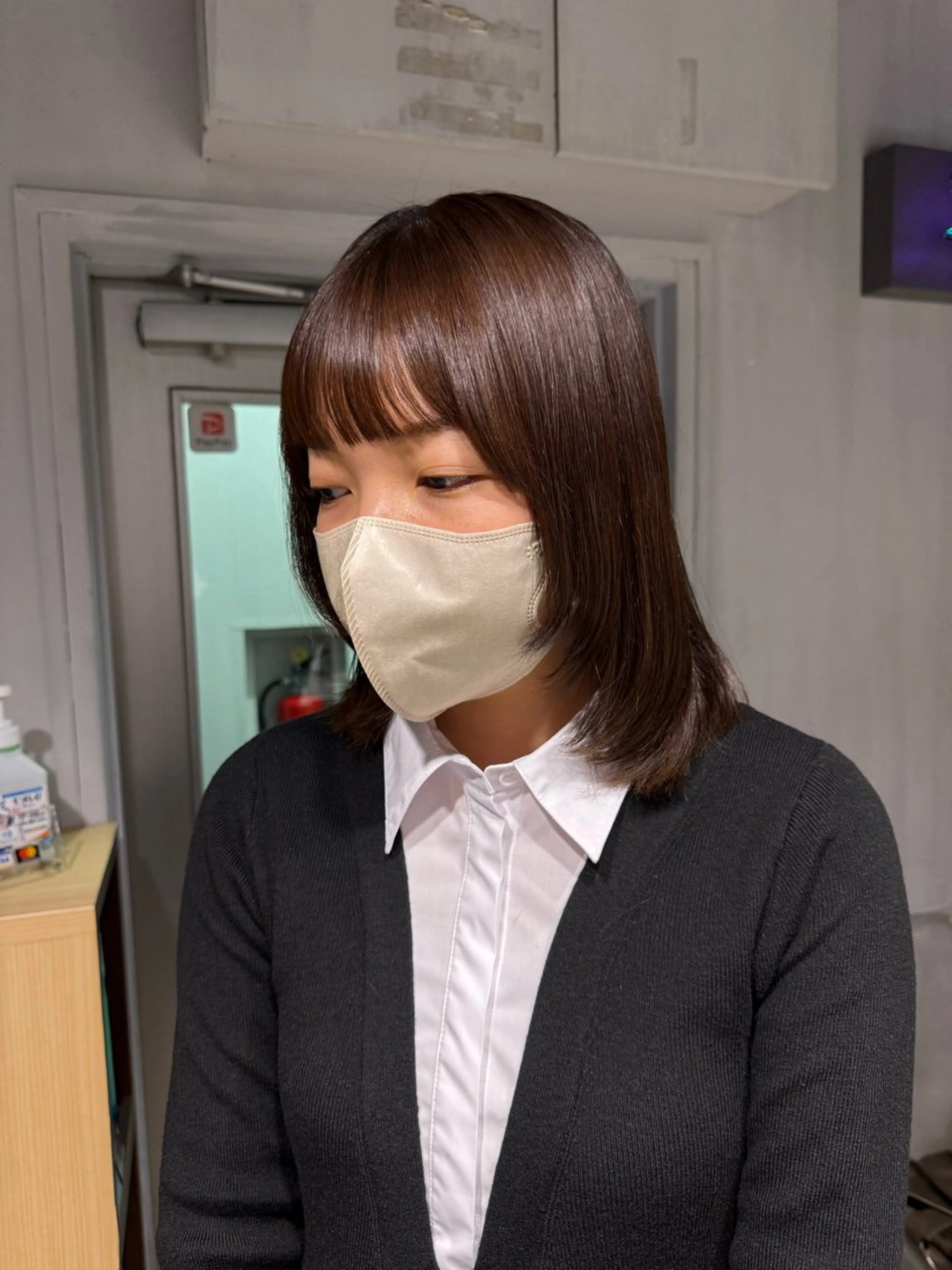 ミディアム カラー カット ヘアカラー NANAMI🩵 大人可愛い韓国ヘアのヘアスタイル