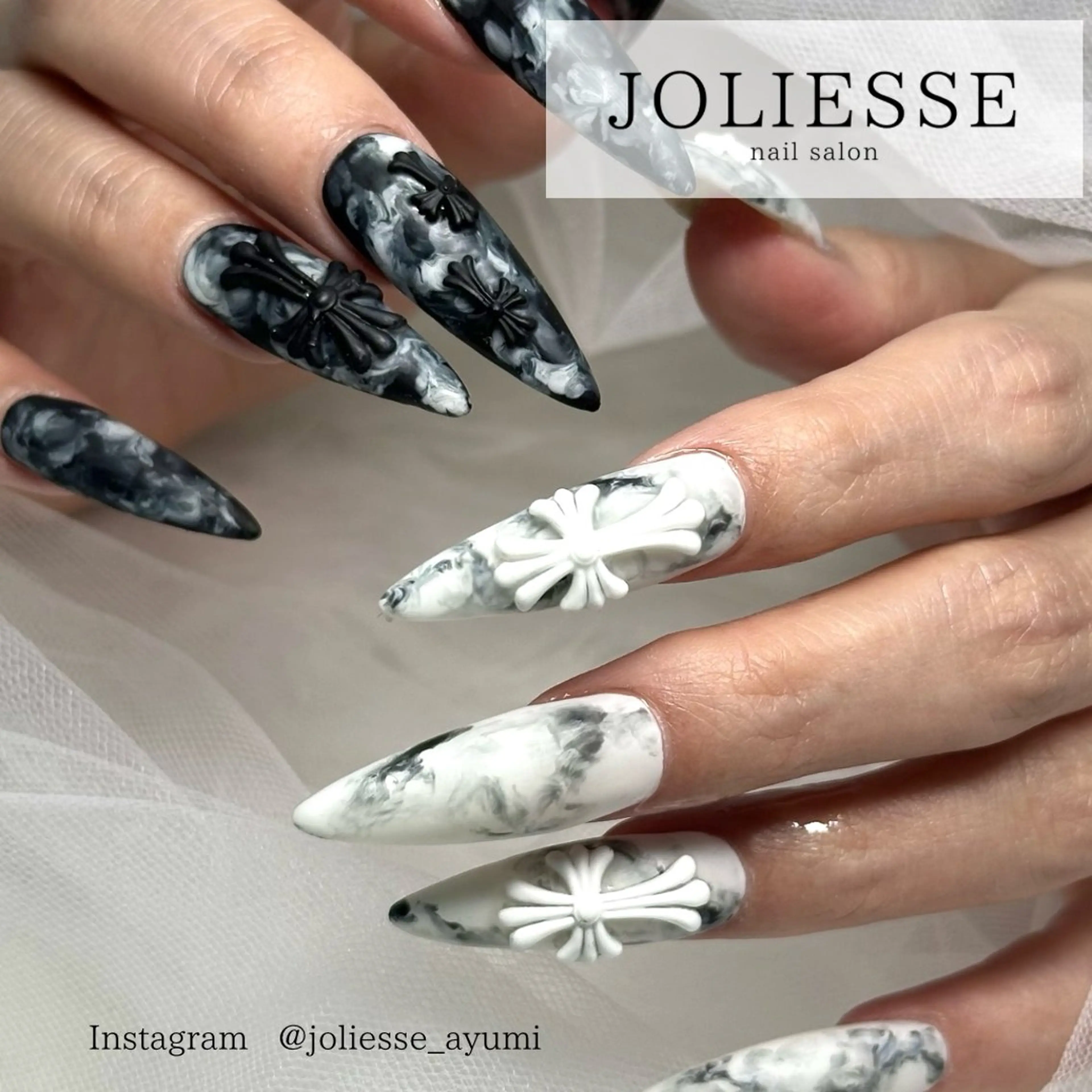 ロング ハンドネイル JOLIESSE Ayumiのネイルデザイン