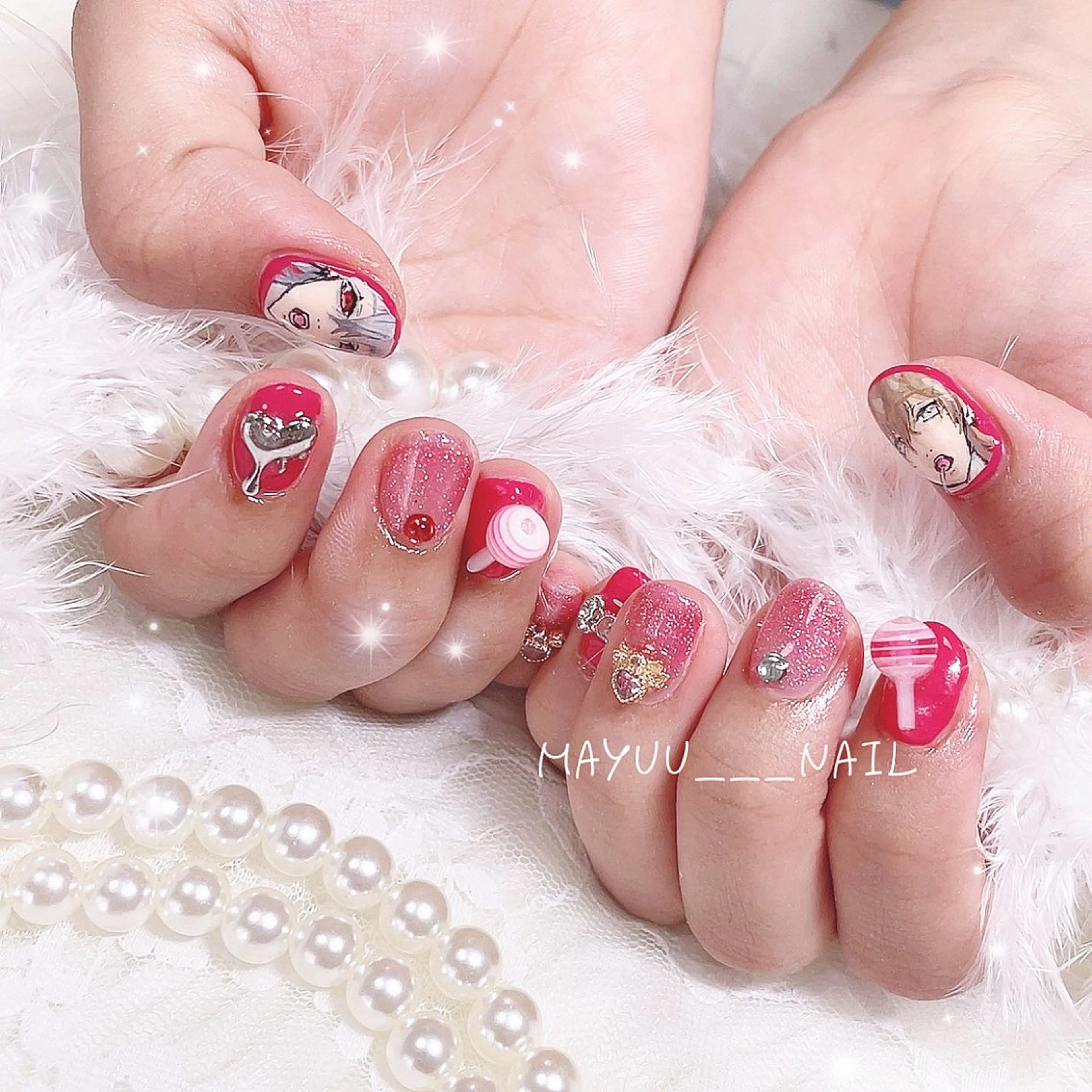 ネイル 🎀 Mayu 🎀痛ネイルのネイルデザイン