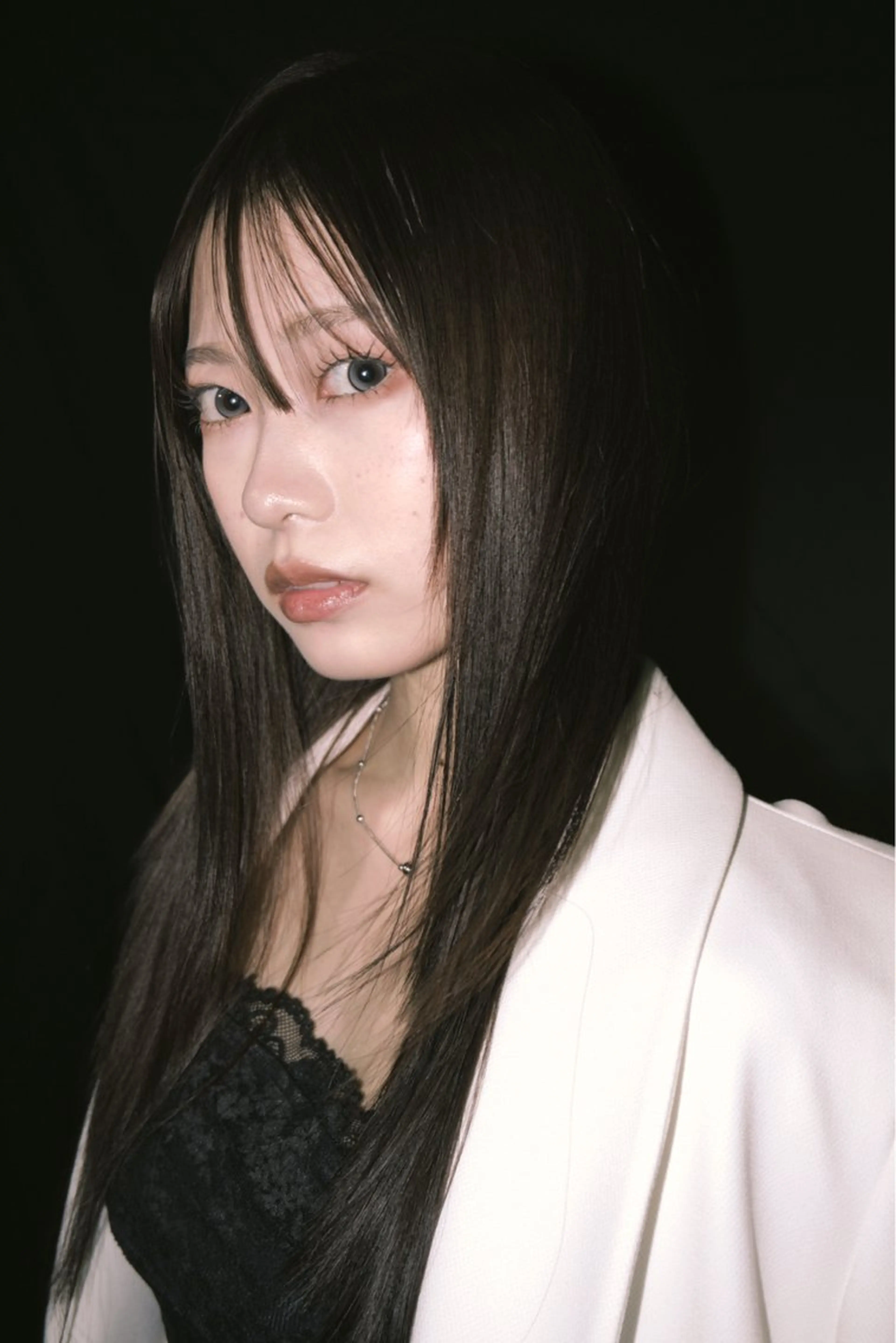 ロング 縮毛矯正 ブリーチモデル募集 古内柊のヘアスタイル