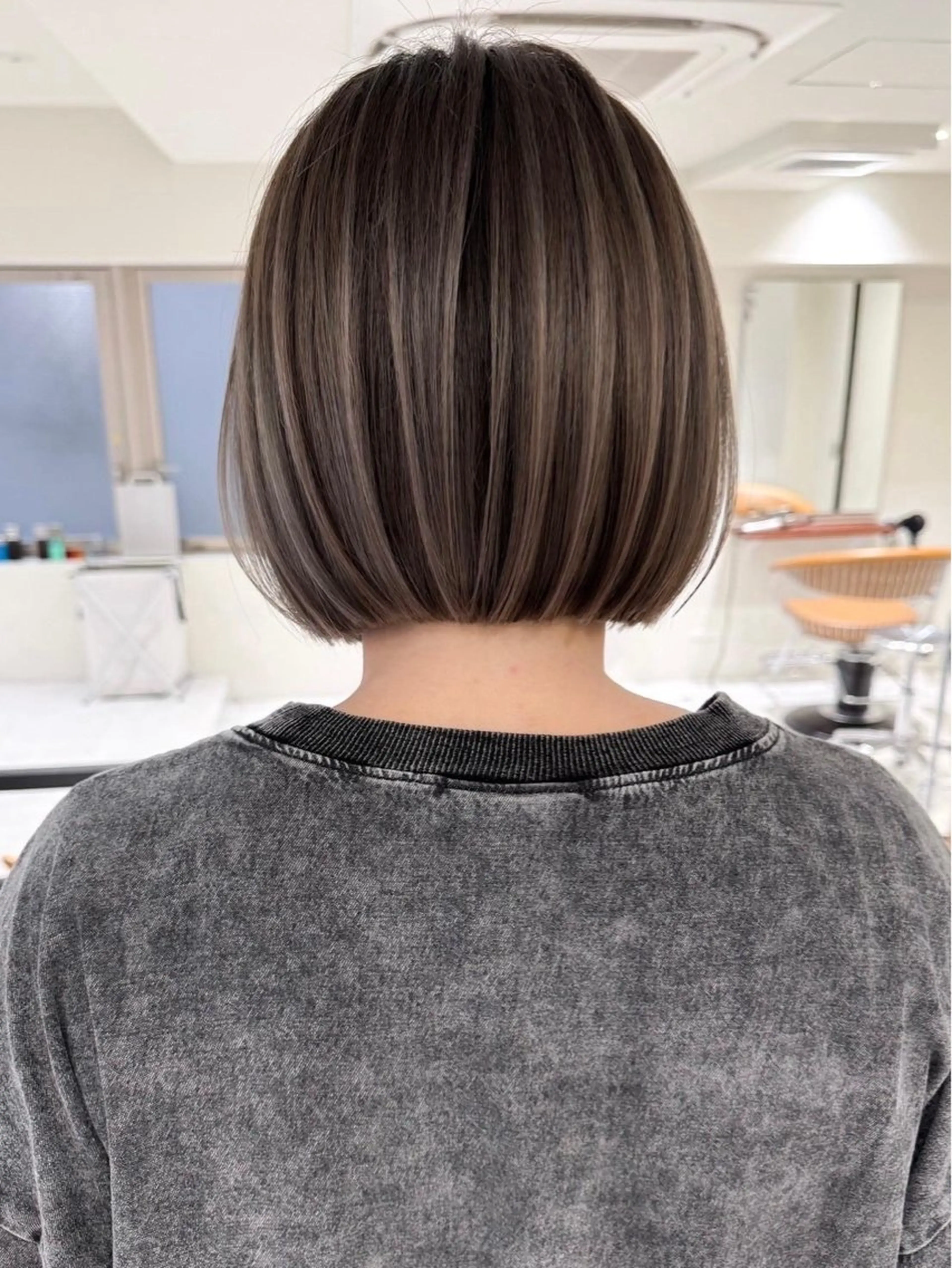 ショート カラー ショートボブ アディクシーカラー バレイヤージュ ブリーチ ケアブリーチ カット ヘアカラー トリートメント JILBLAN京都 ショート/ハイライトのヘアスタイル