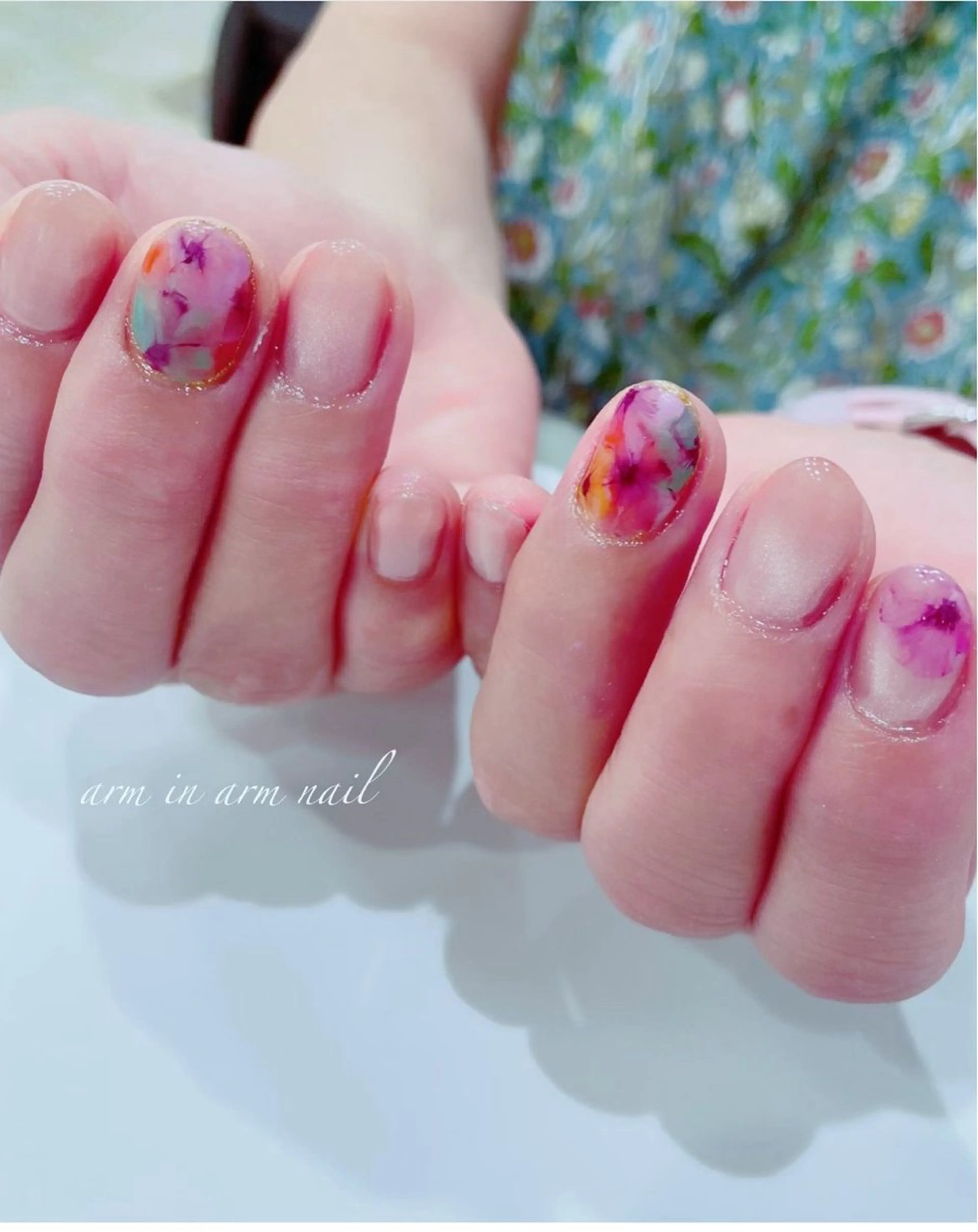 ネイル arm in arm ︎✿Yamamotoのマツエク・マツパデザイン