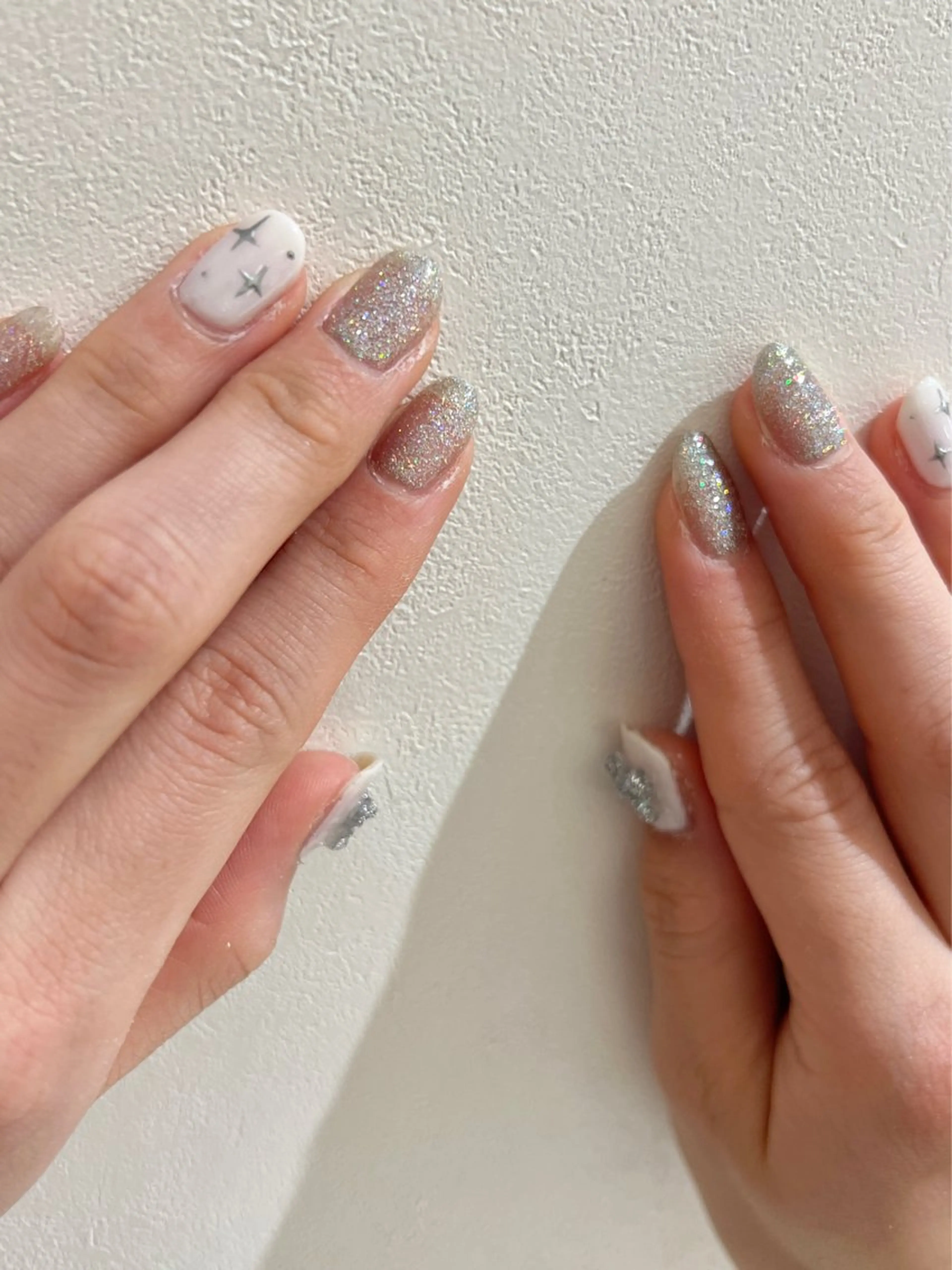 ネイル 韓国ネイル ハンドネイル 個性派ニュアンス nuts nail所属・【池袋】nuts nail　なつみのネイルデザイン