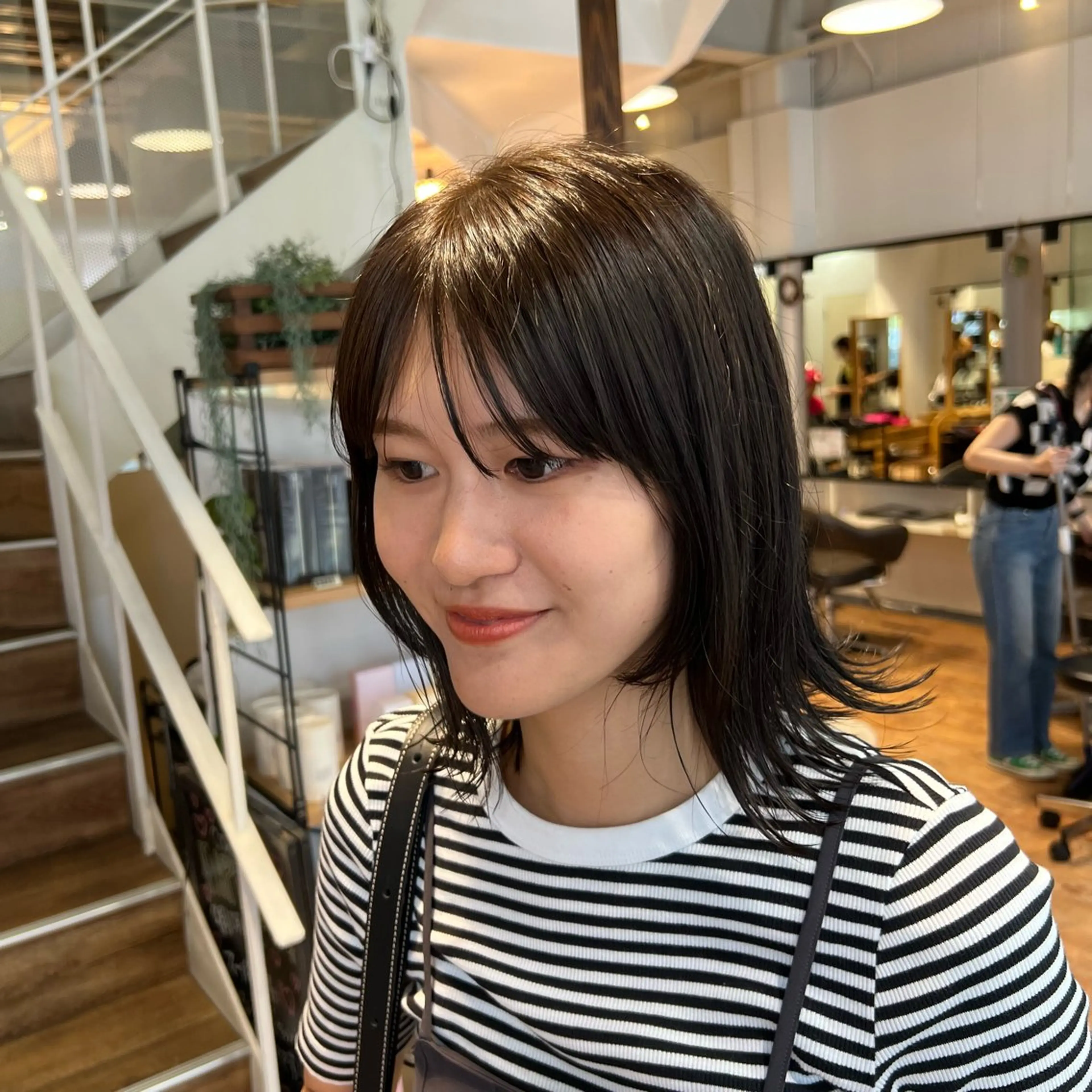 セミロング カラー グレージュ オリーブグレージュ オリーブグレー カット ヘアカラー トリートメント インナーカラー♡ Nanakoのヘアスタイル