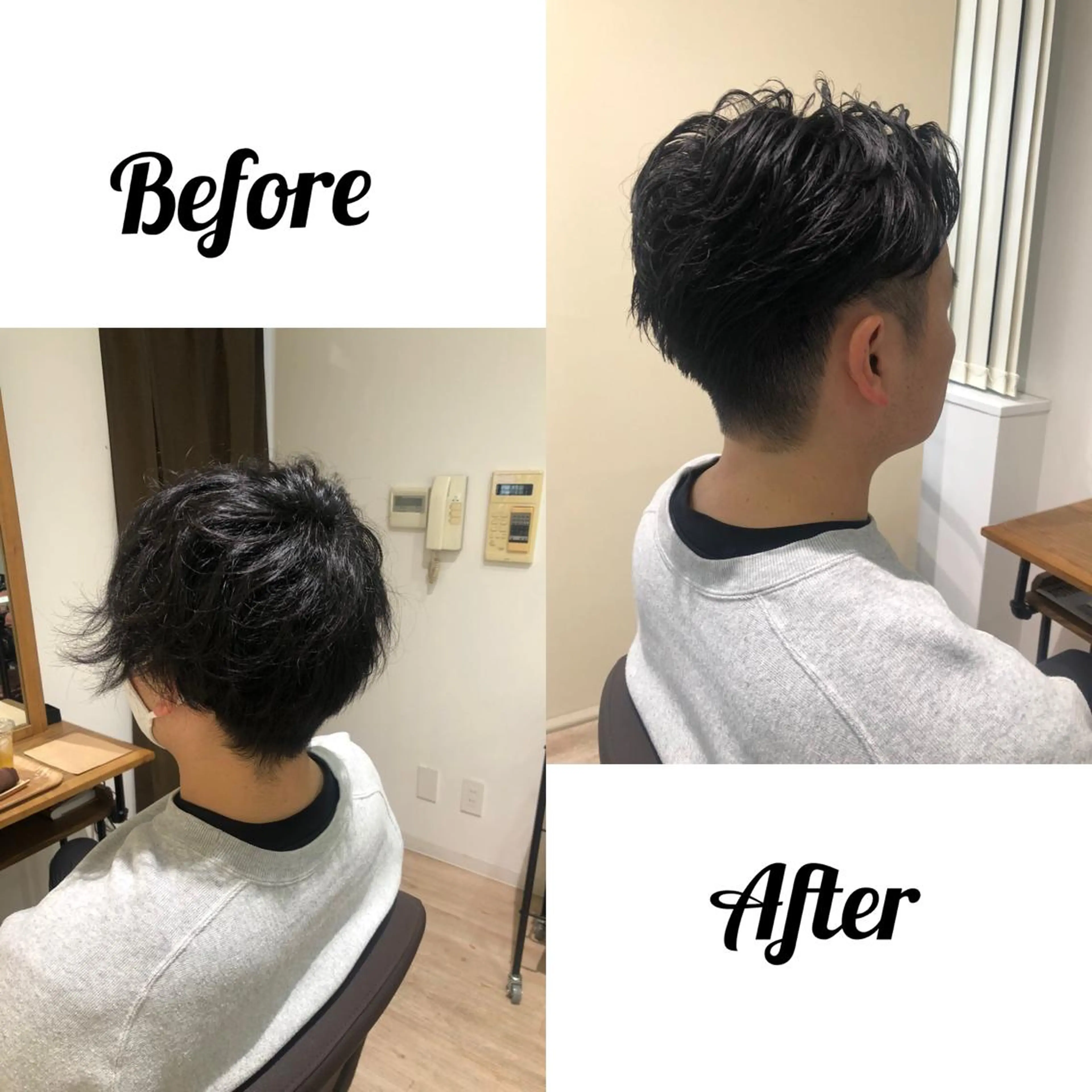 ショート 関西センターパート メンズモデル募集のヘアスタイル