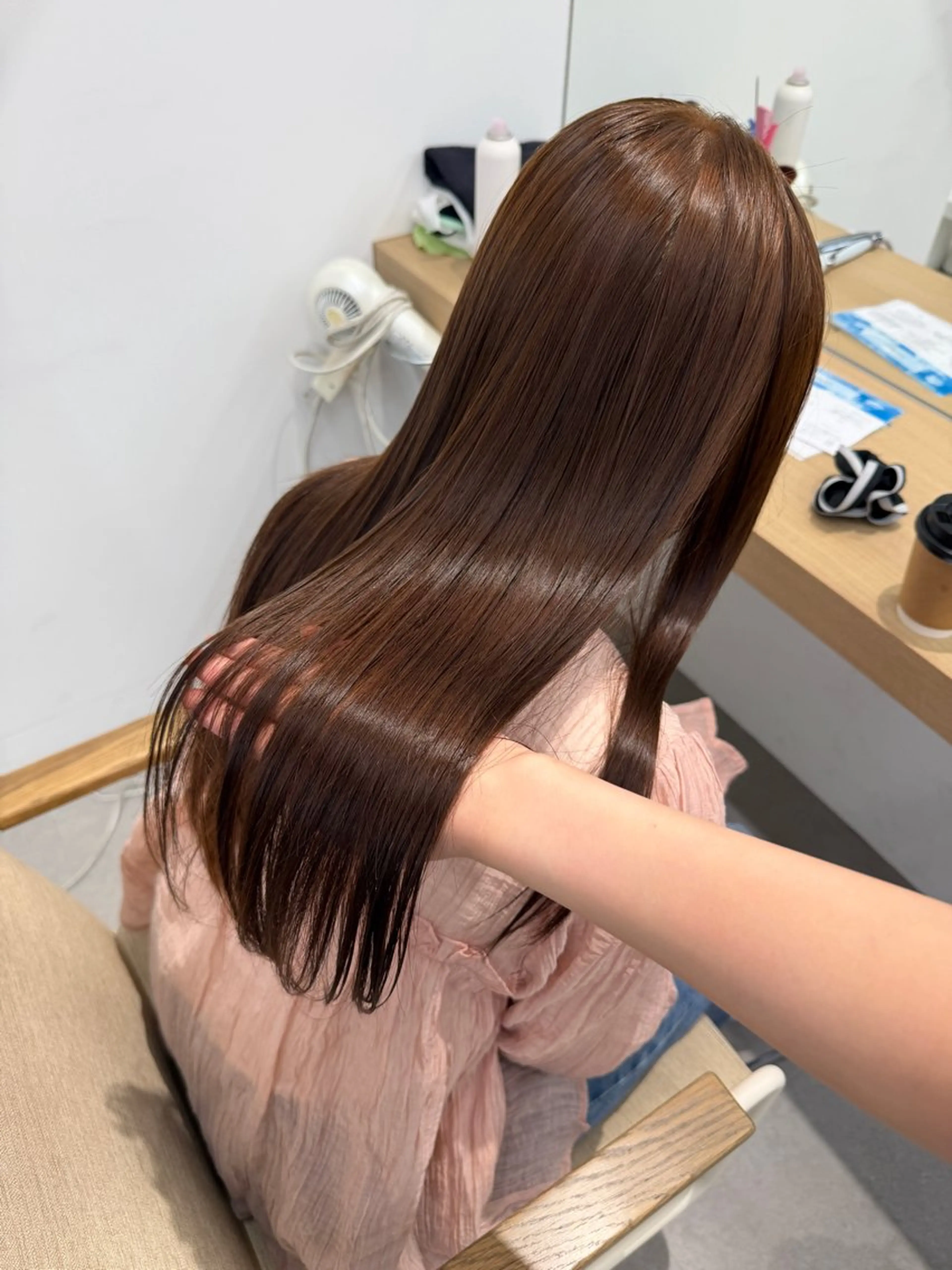 ロング カット ヘアカラー レイヤー／大宮／韓国 🤍AYA🤍のヘアスタイル