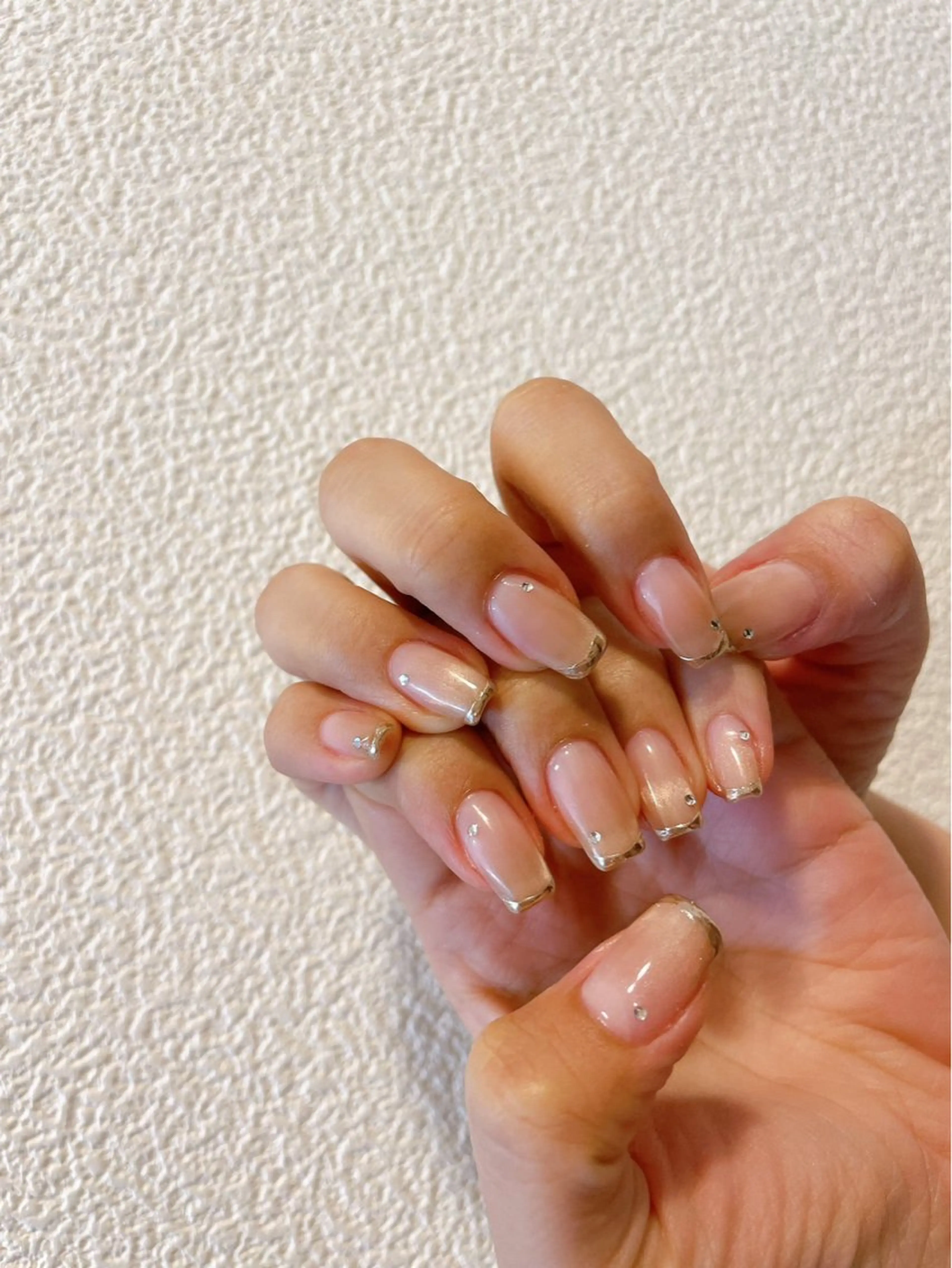ネイル フレンチネイル ジェルネイル メンズネイル ミラーネイル パラジェル kiki nail たまプラーザのネイルデザイン