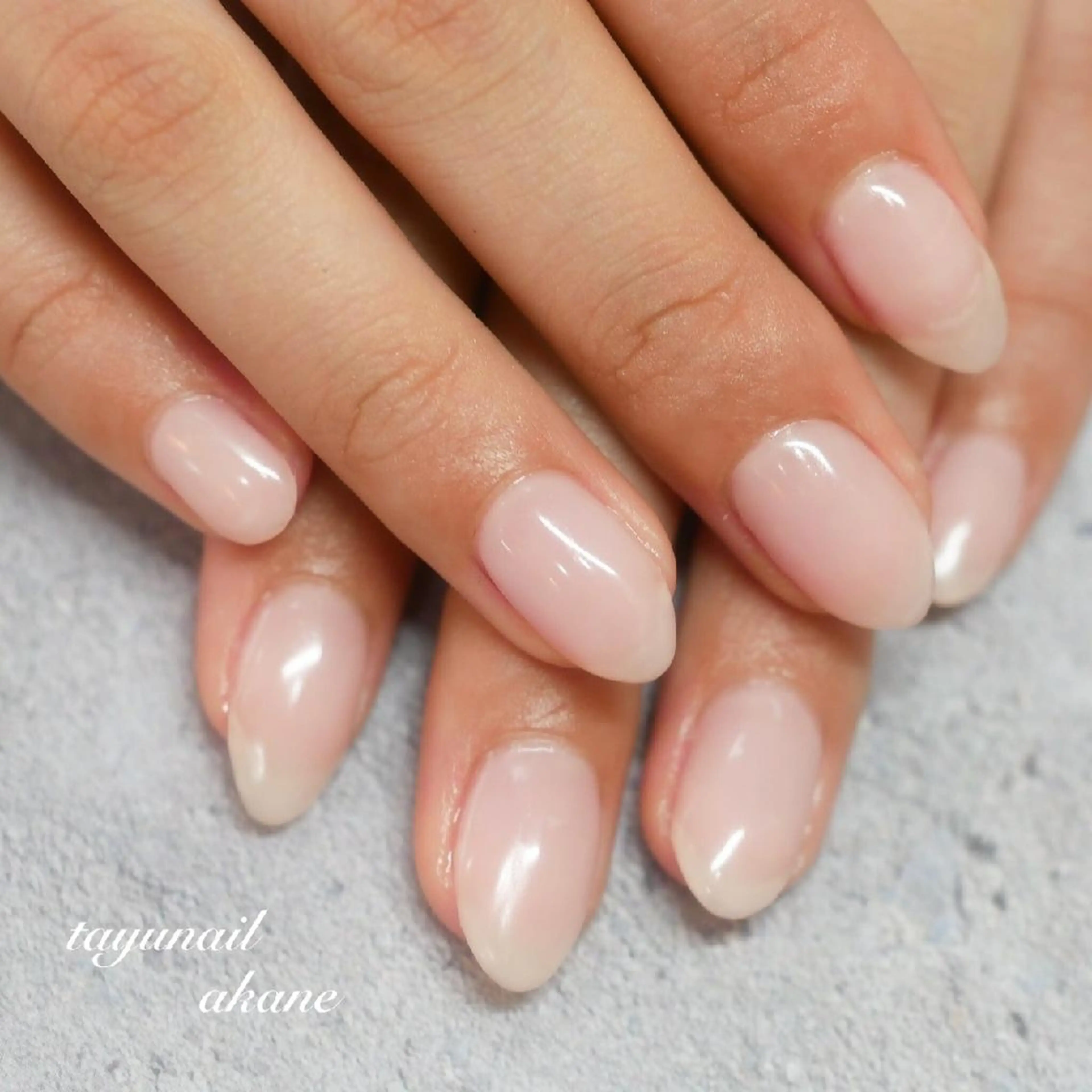 ネイル ブルー ジェルネイル ワンカラーネイル パラジェル 夏ネイル ネイルサロン 【たゆnail】のネイルデザイン