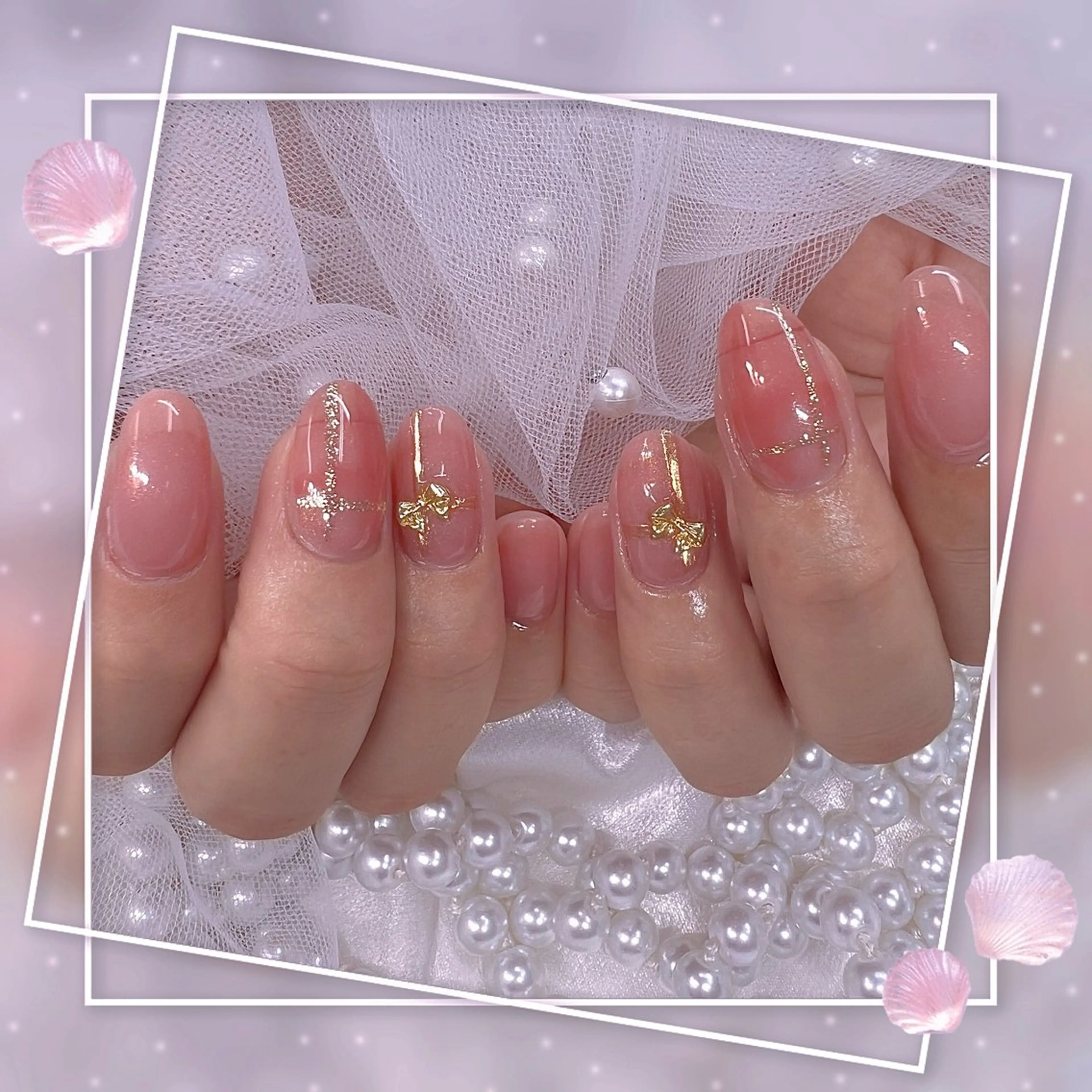 ネイル チークネイル フレンチネイル グラデーション マグネットネイル マグネットフレンチ ハンドネイル Chill Nailsalonのネイルデザイン