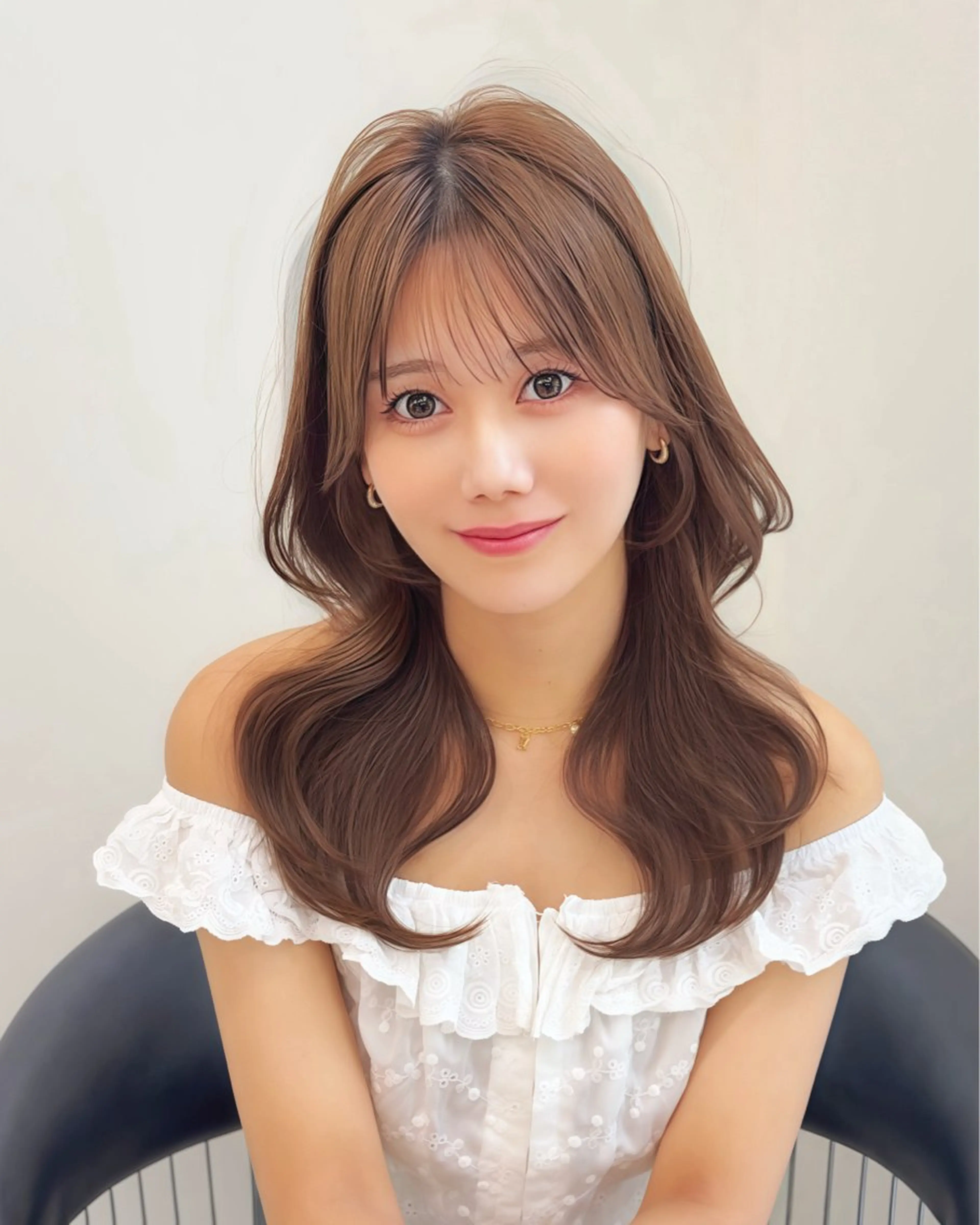 セミロング 韓国風ヘア ♦ブリーチなしカラー ×レイヤー♦中島良太のヘアスタイル