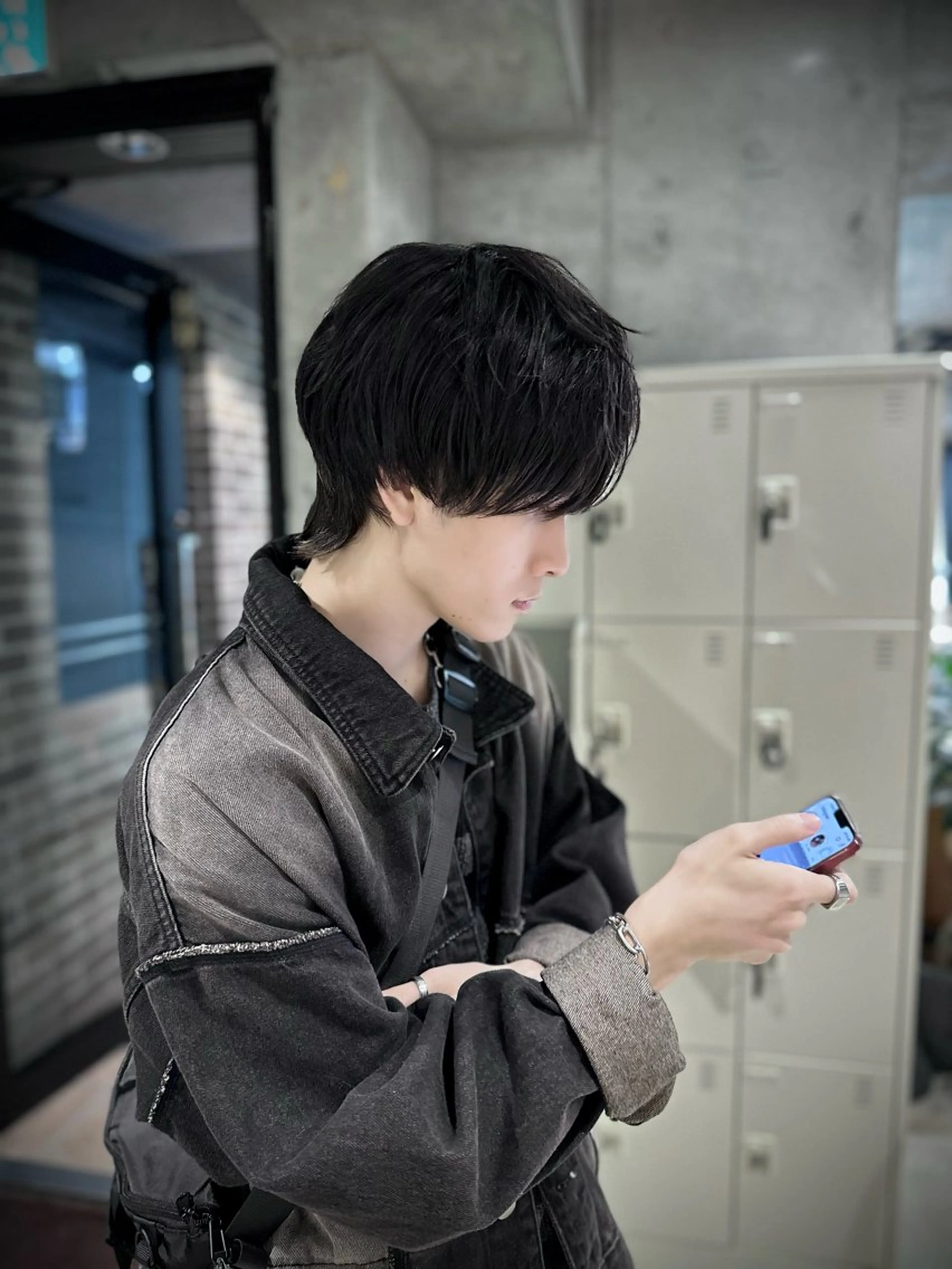 メンズ メンズウルフカット ウルフカット 高島 悠吾のヘアスタイル