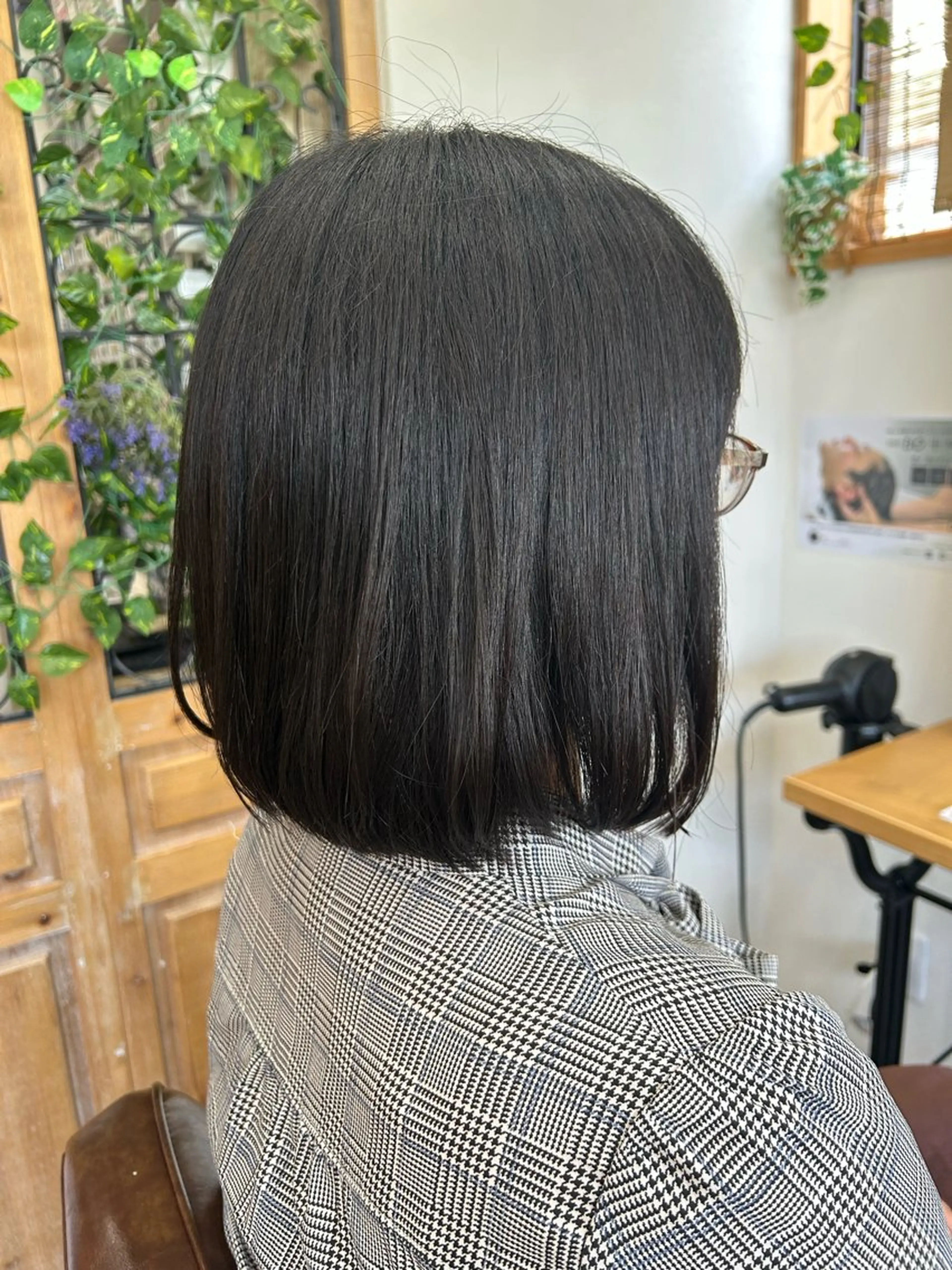 ミディアム ボブ ブリーチなしベージュ /ヘアセット/ミユのヘアスタイル