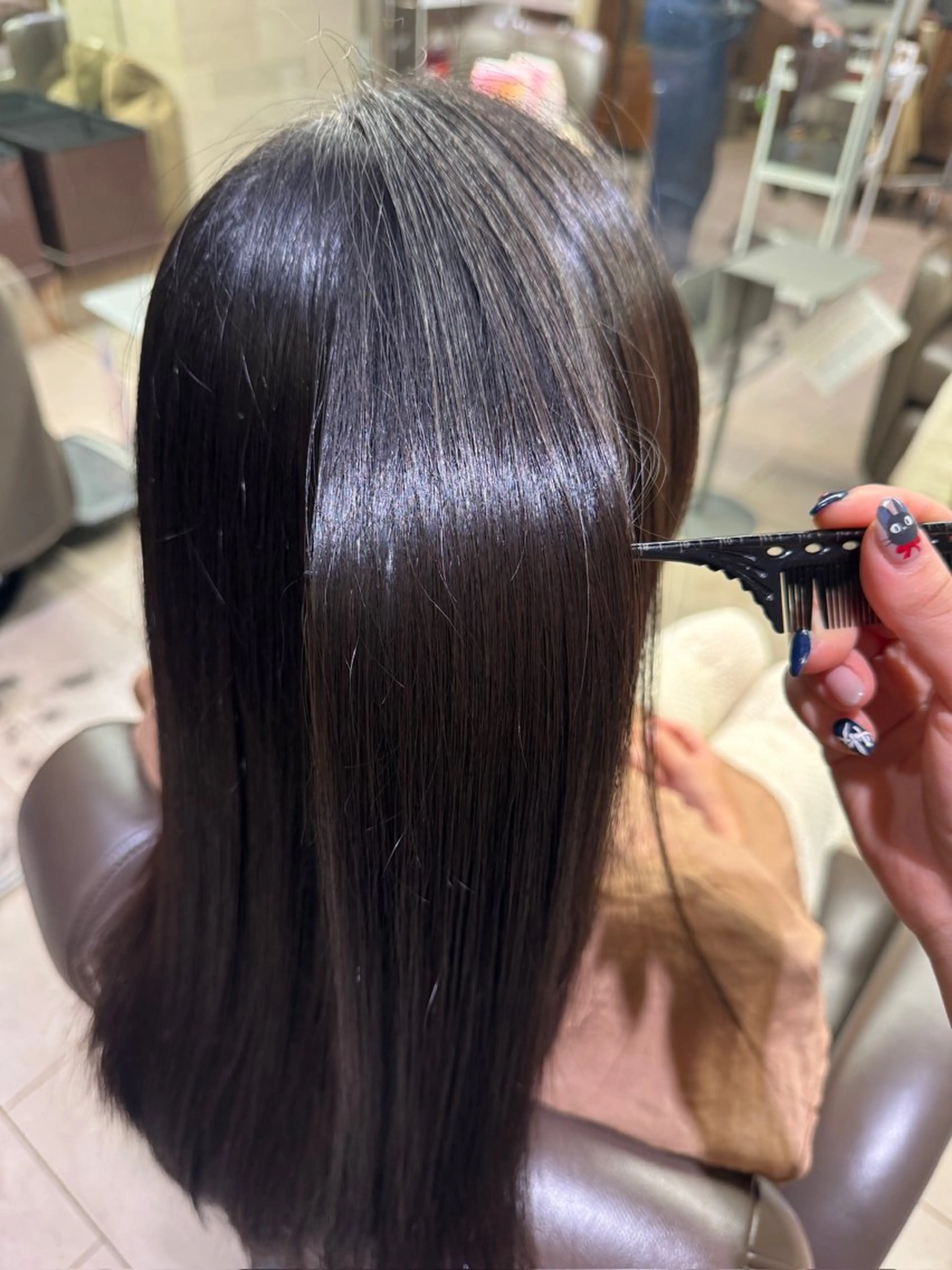 ロング ヘアカラー トリートメント 🪷𝙁𝙪𝙠𝙖 東川口🪷のヘアスタイル