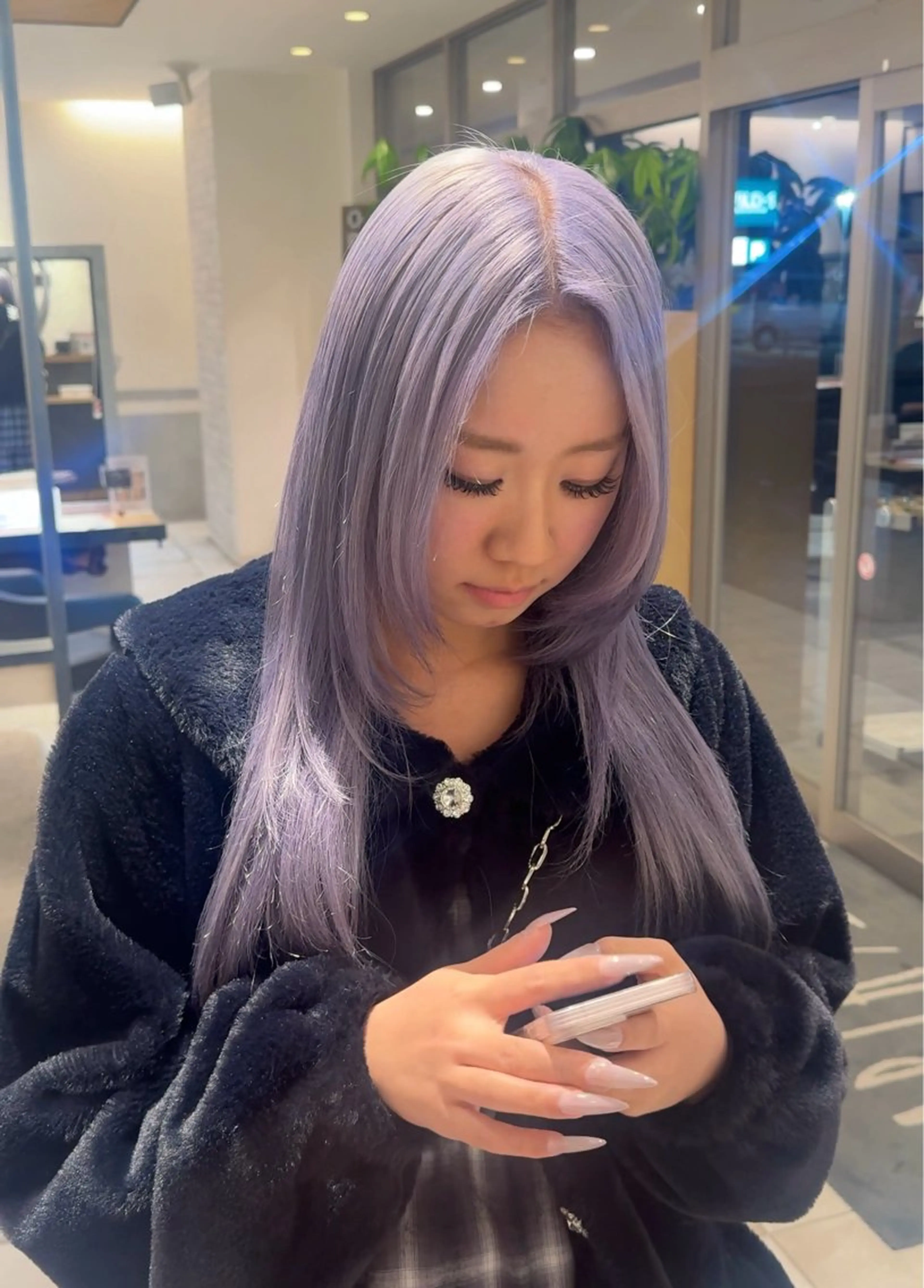 ロング カット ヘアカラー トリートメント たかはし るなのヘアスタイル