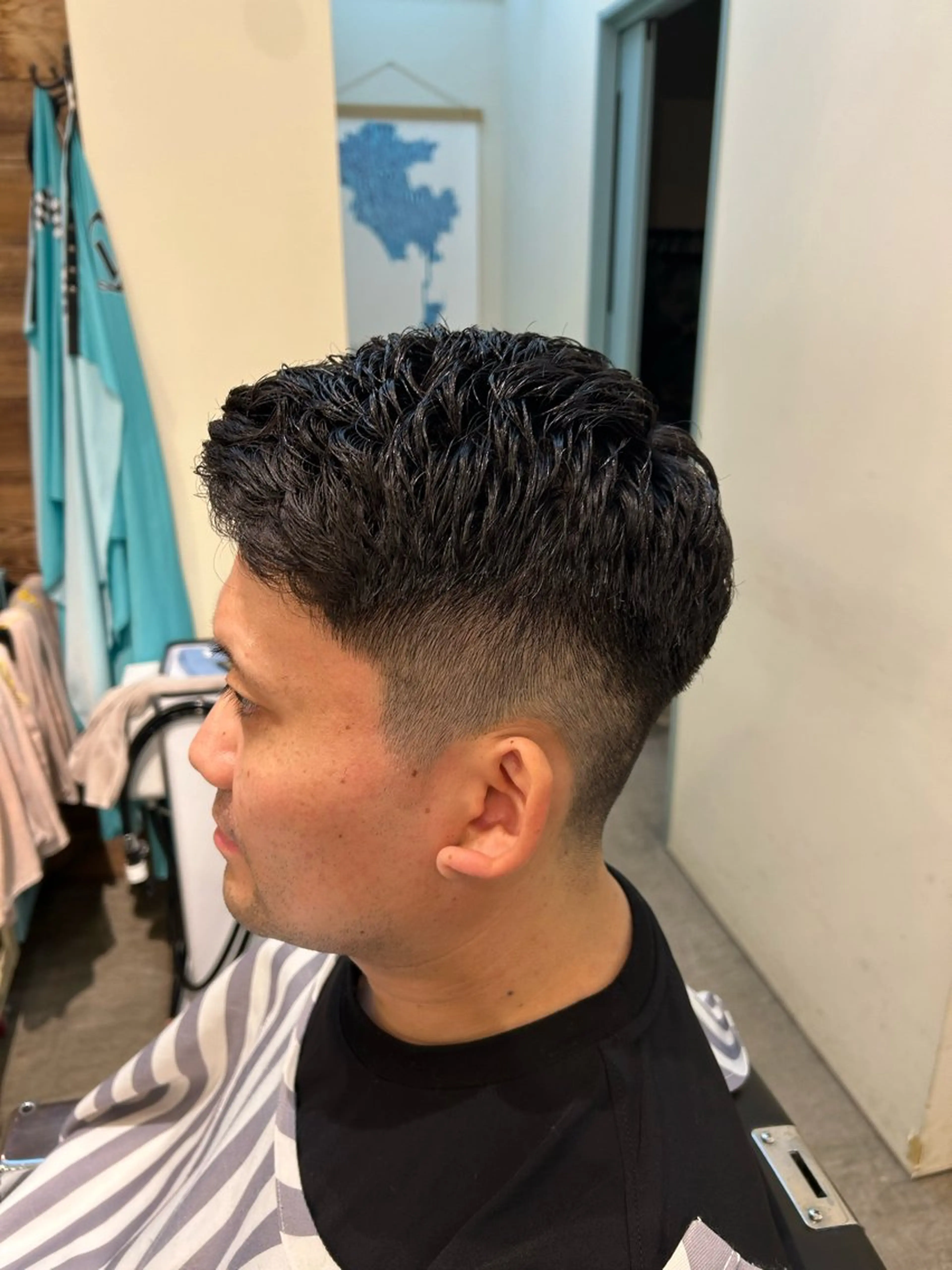 ショート パーマ メンズ パーマ 鴇巣 翼のヘアスタイル