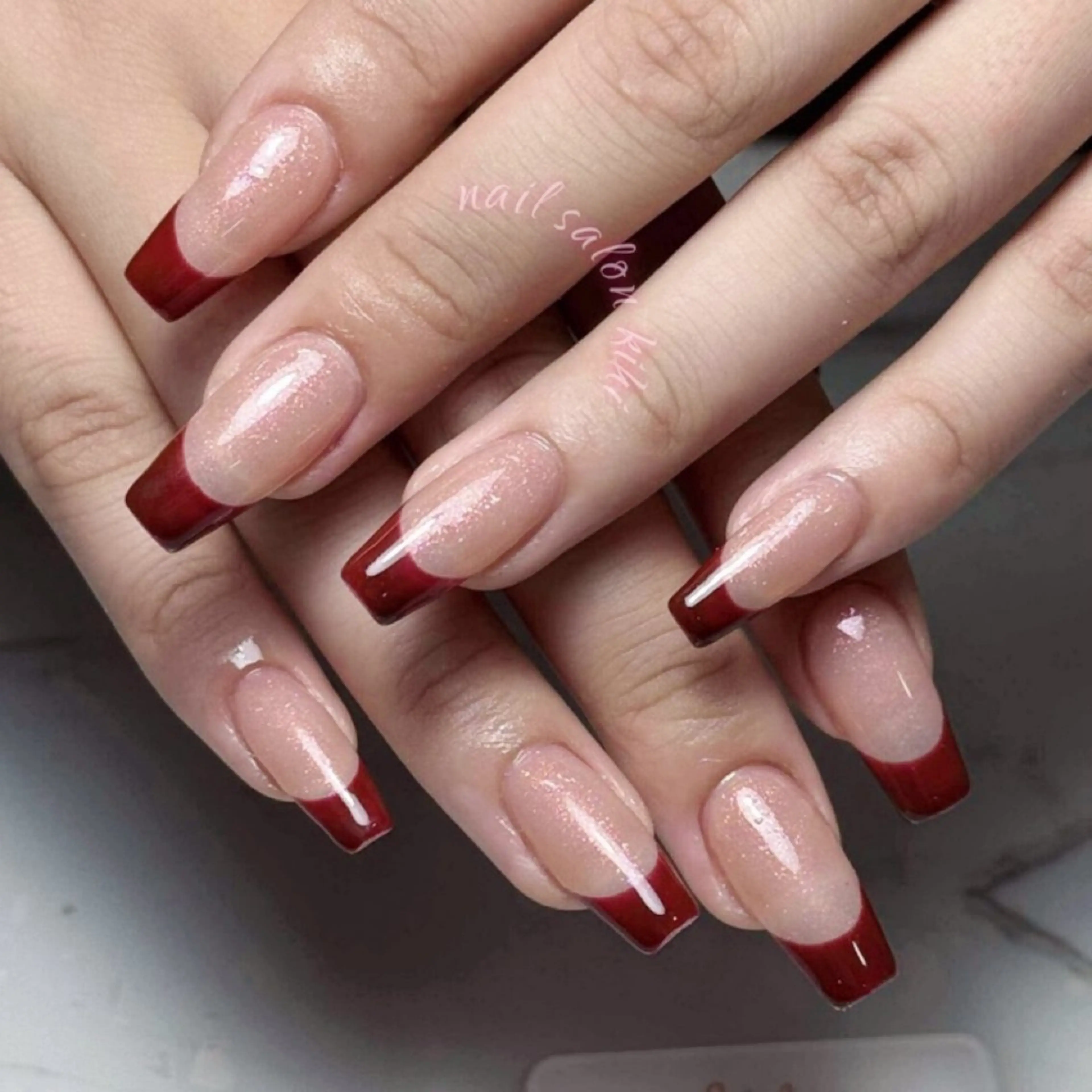 ネイル アートネイル フレンチネイル ジェルネイル グラデーション 韓国ネイル ハンドネイル 久保田 マリコのネイルデザイン