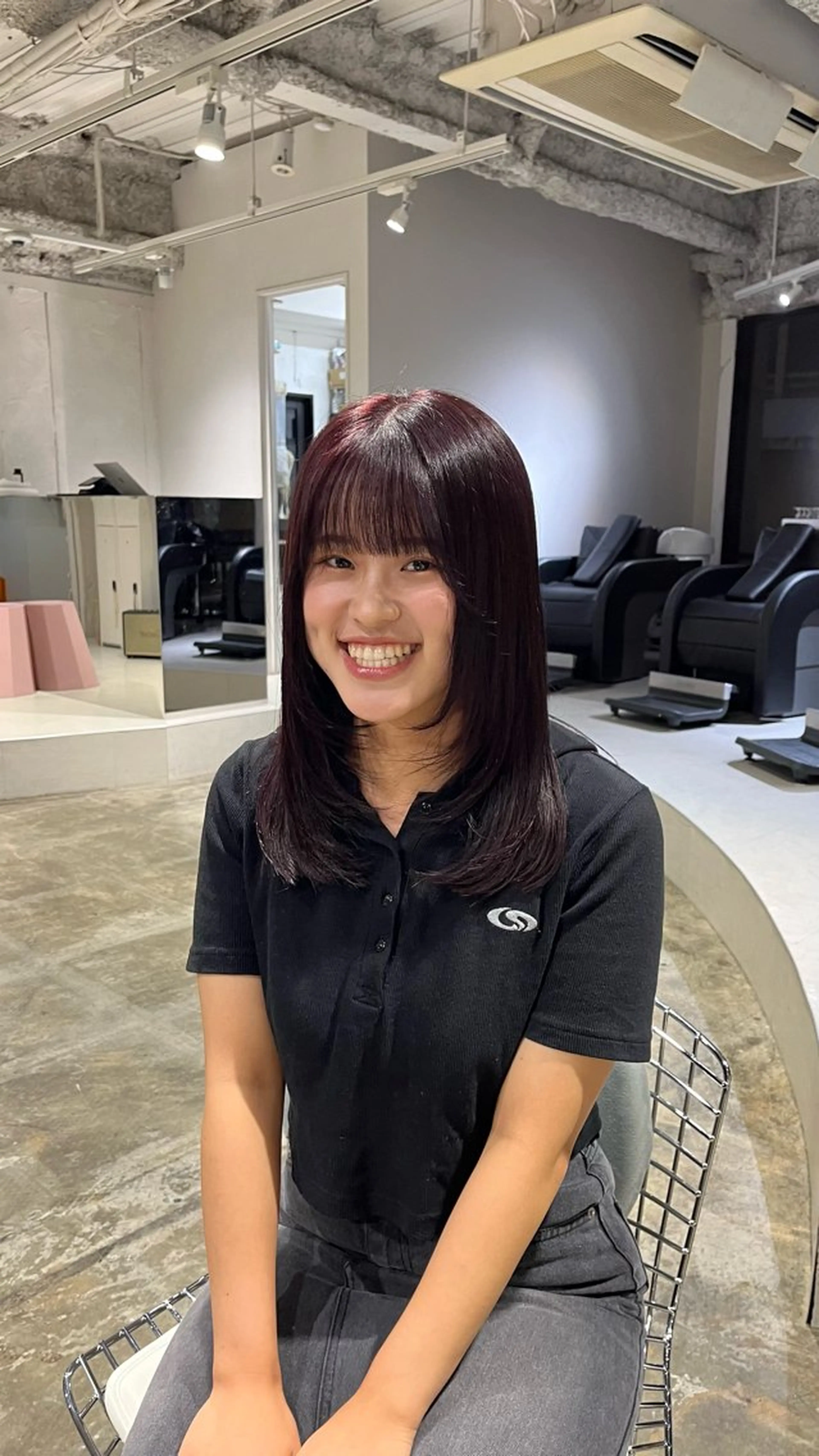 ミディアム レイヤーカット 🟡ひろの/ツヤ カラー/髪質改善🟡のヘアスタイル