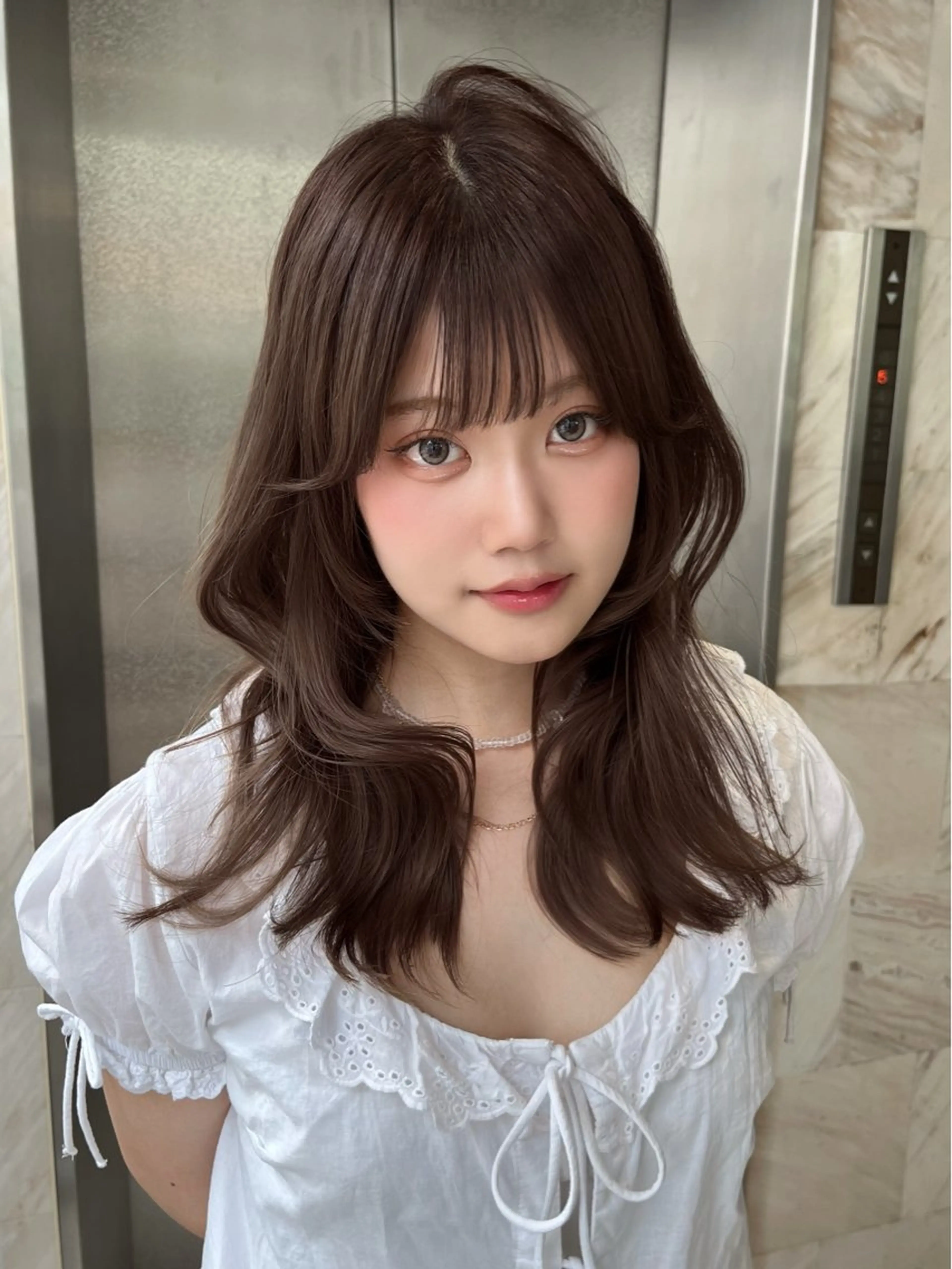透明感カラー＋1step treatmentの写真