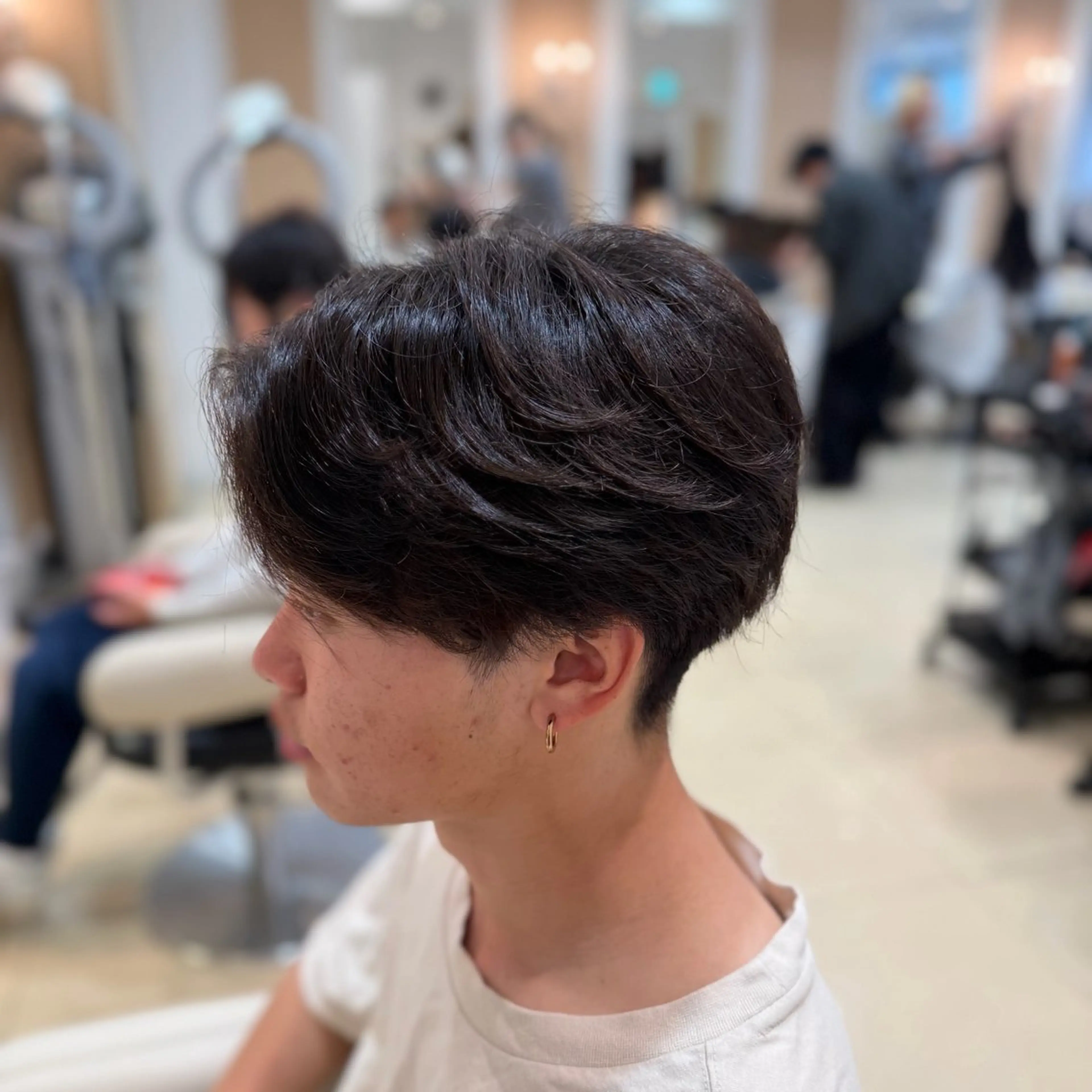 メンズ フェザーパーマ メンズパーマ カット パーマ ☆Ash中目黒 浦野遥☆*。のヘアスタイル