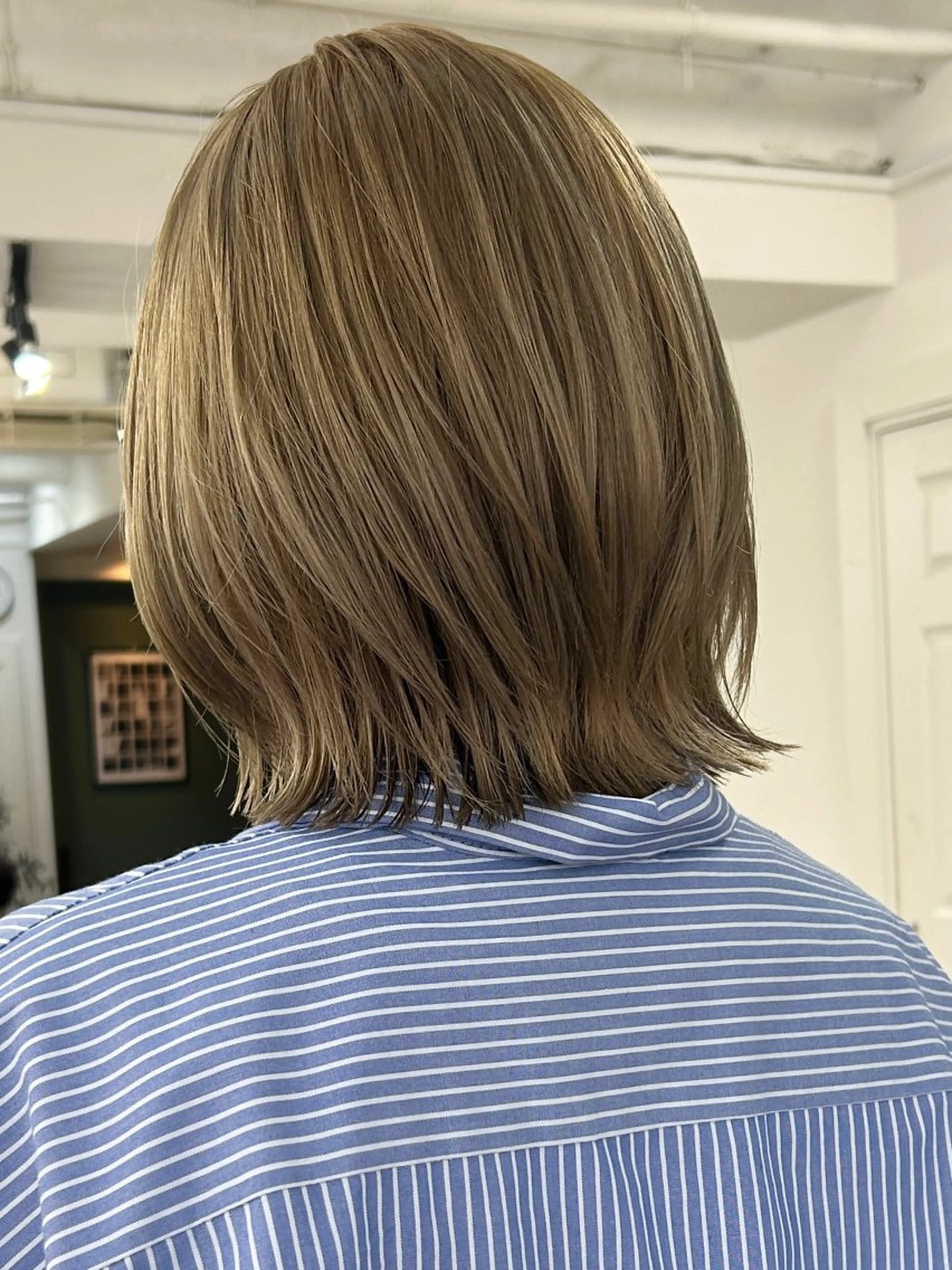 セミロング カラー カット ヘアカラー トリートメント レイヤーボブ/ 艶カラー/サナ🌼のヘアスタイル