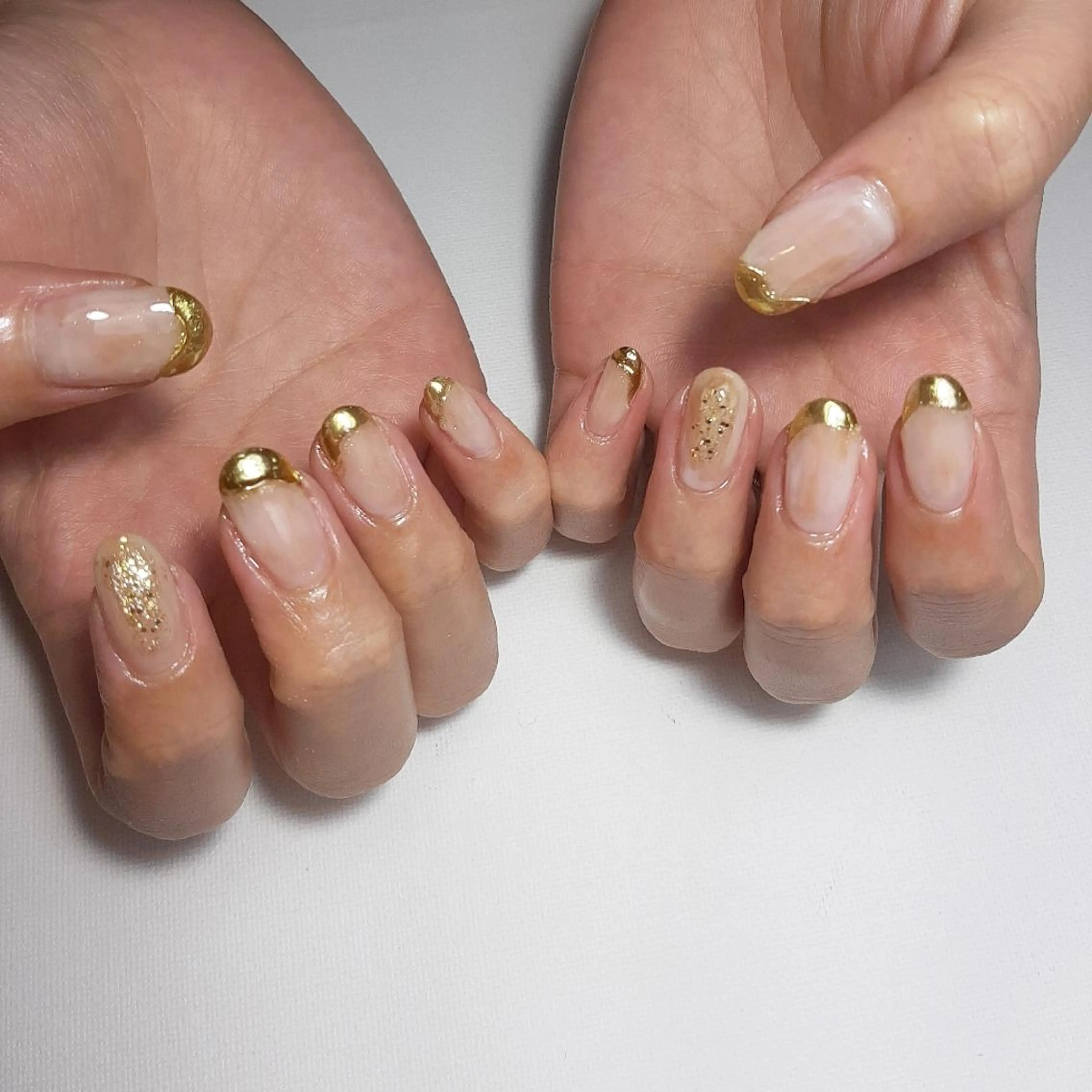 ネイル ミラーネイル ニュアンスネイル owlnail /持込みデザイン専門のネイルデザイン