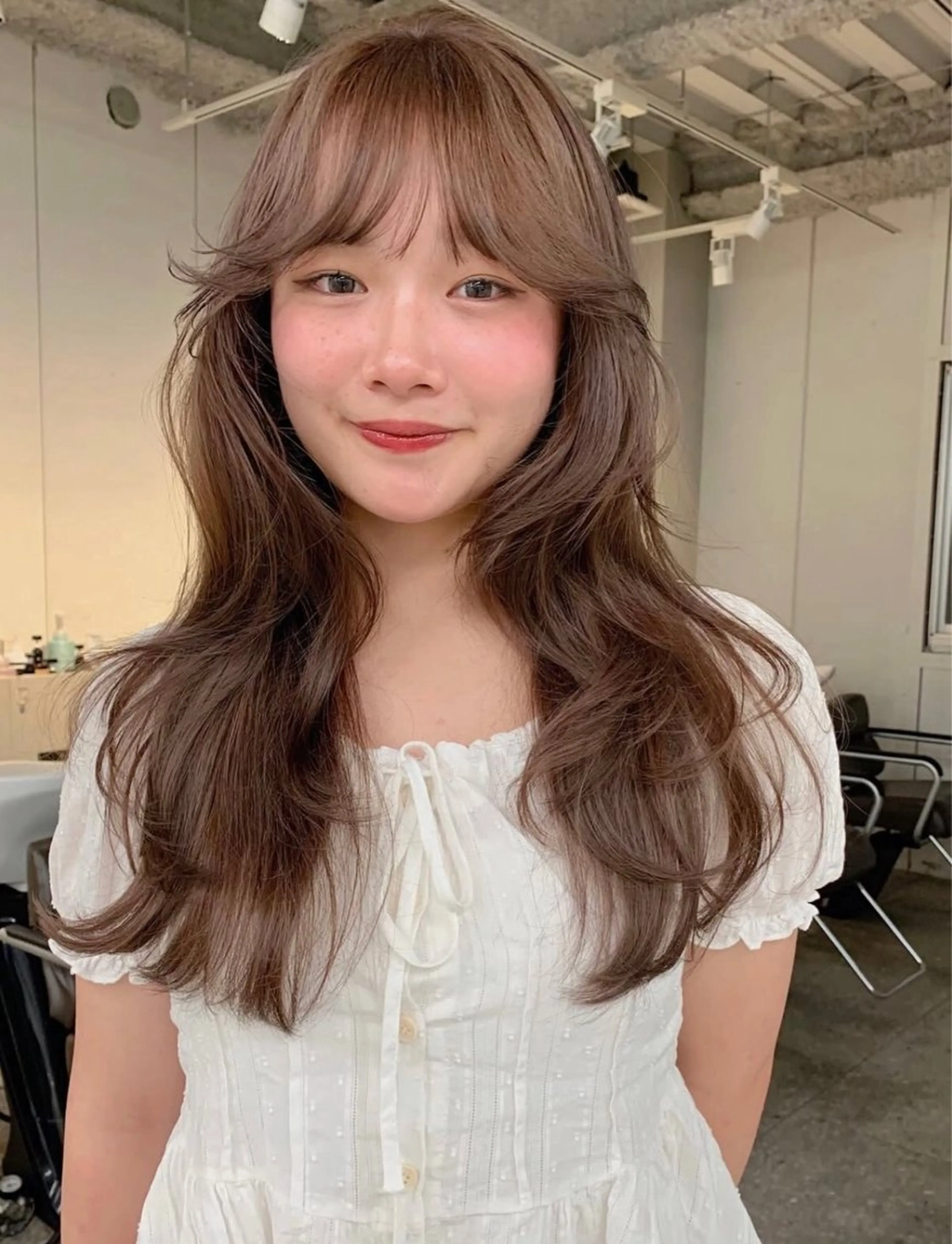 カラー 透明感カラー fev  hair shopのヘアスタイル