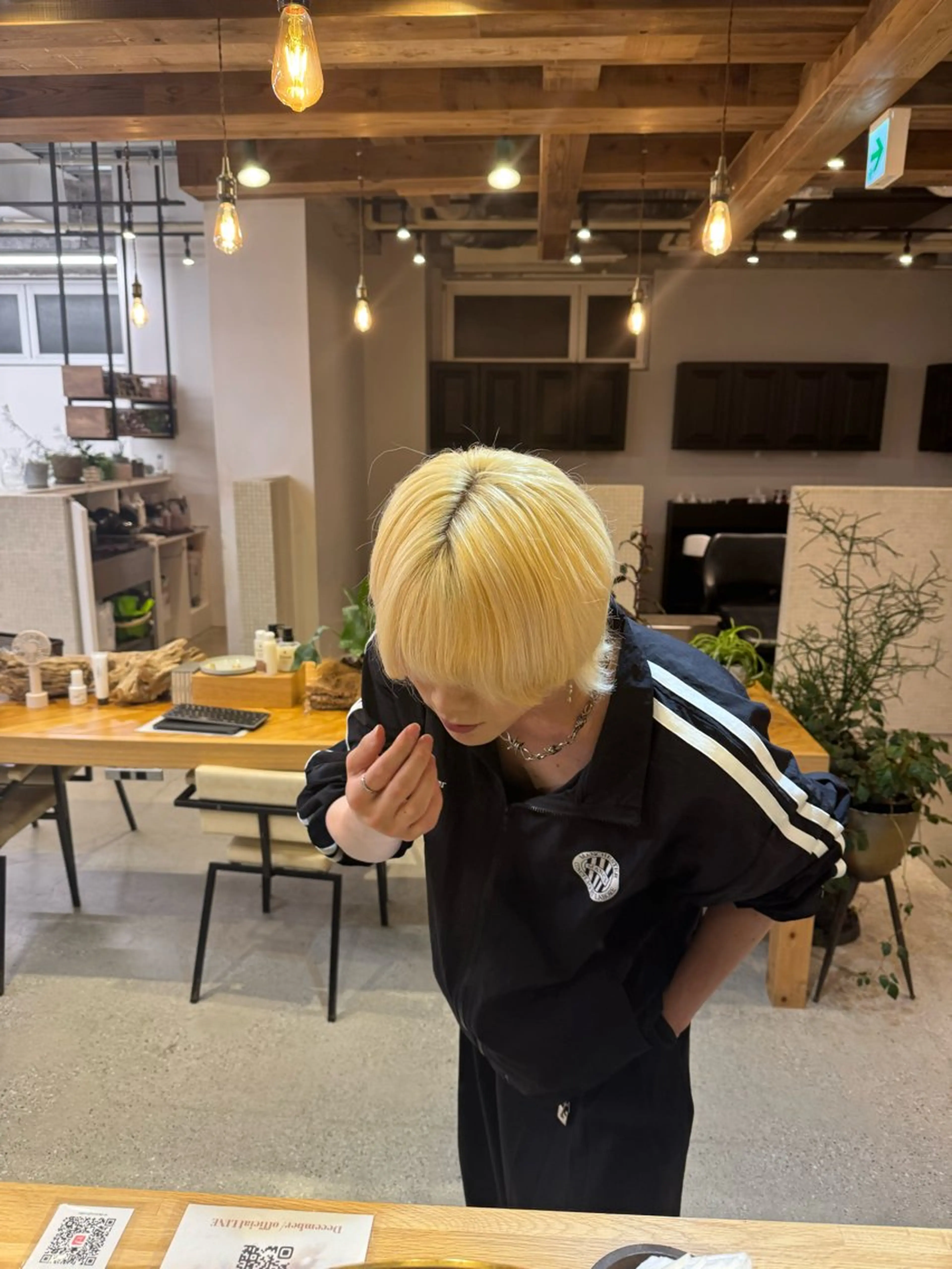 ミディアム カラー シャドウパーマ No.1うえちりくのヘアスタイル