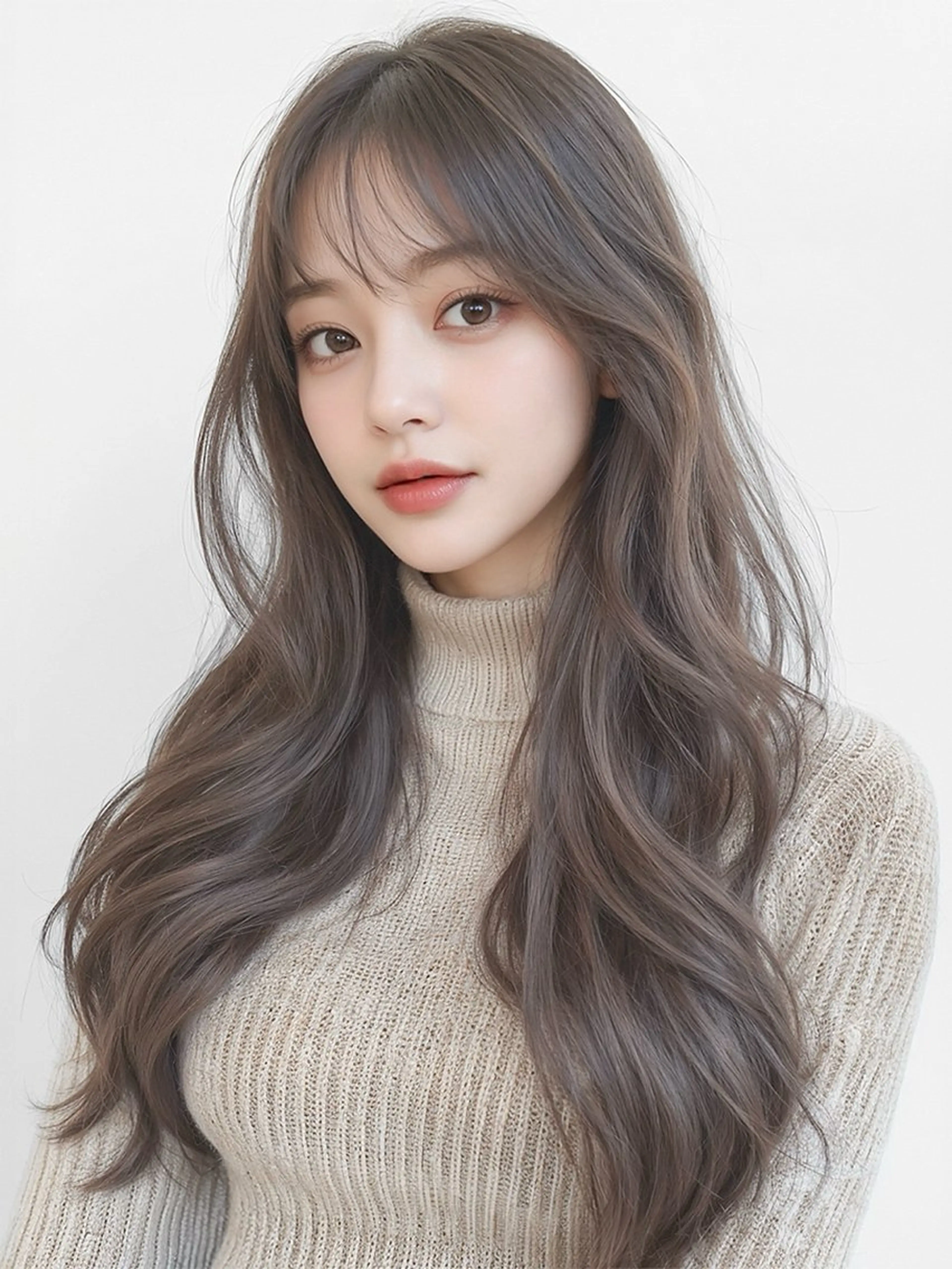 ロング 韓国風ヘア レイヤーカット 神戸でブリーチなら puty/レイヤーのヘアスタイル