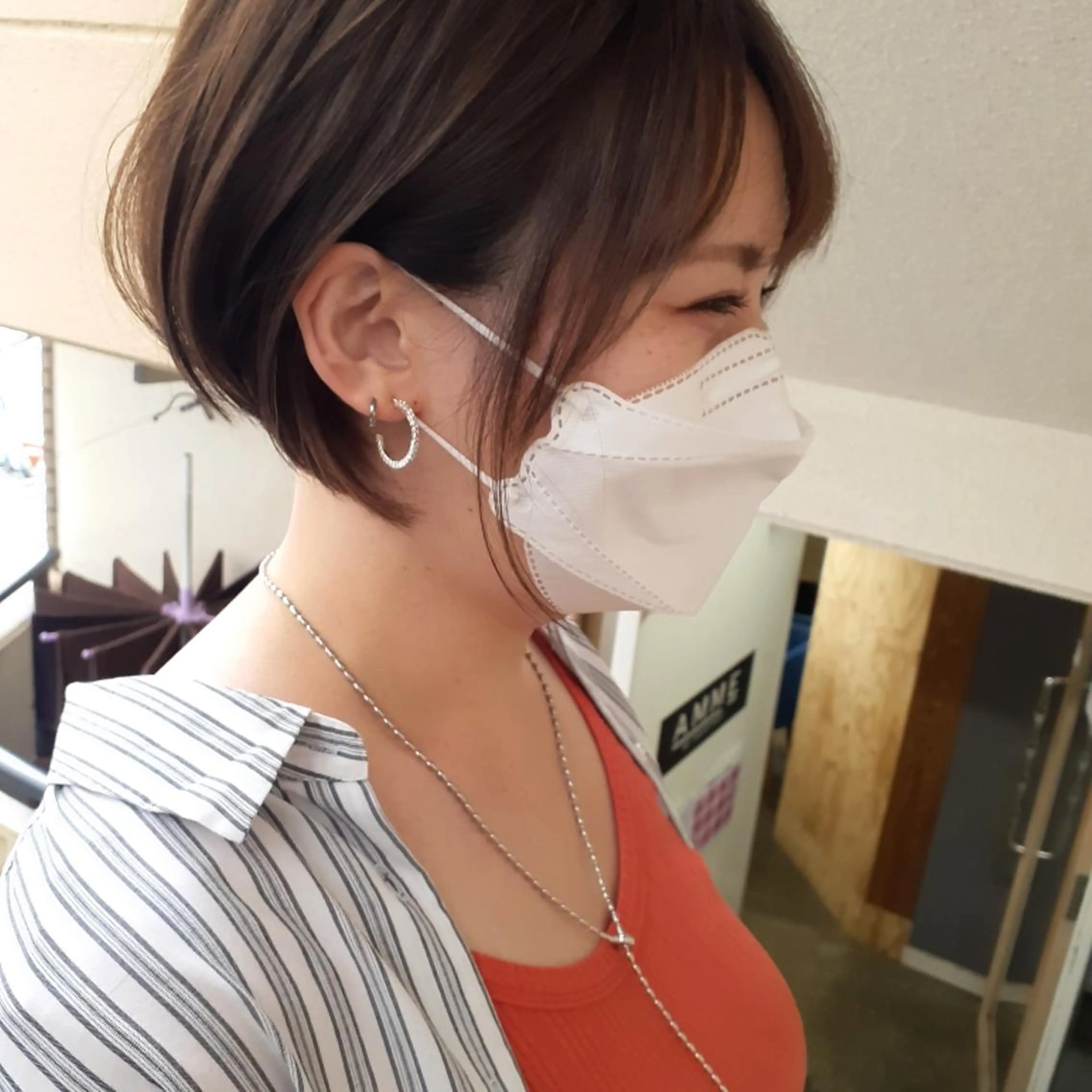 ショート カラー ショートヘア 小顔カット カット トリートメント 🔳髪質改善🔳 岡本陽のヘアスタイル