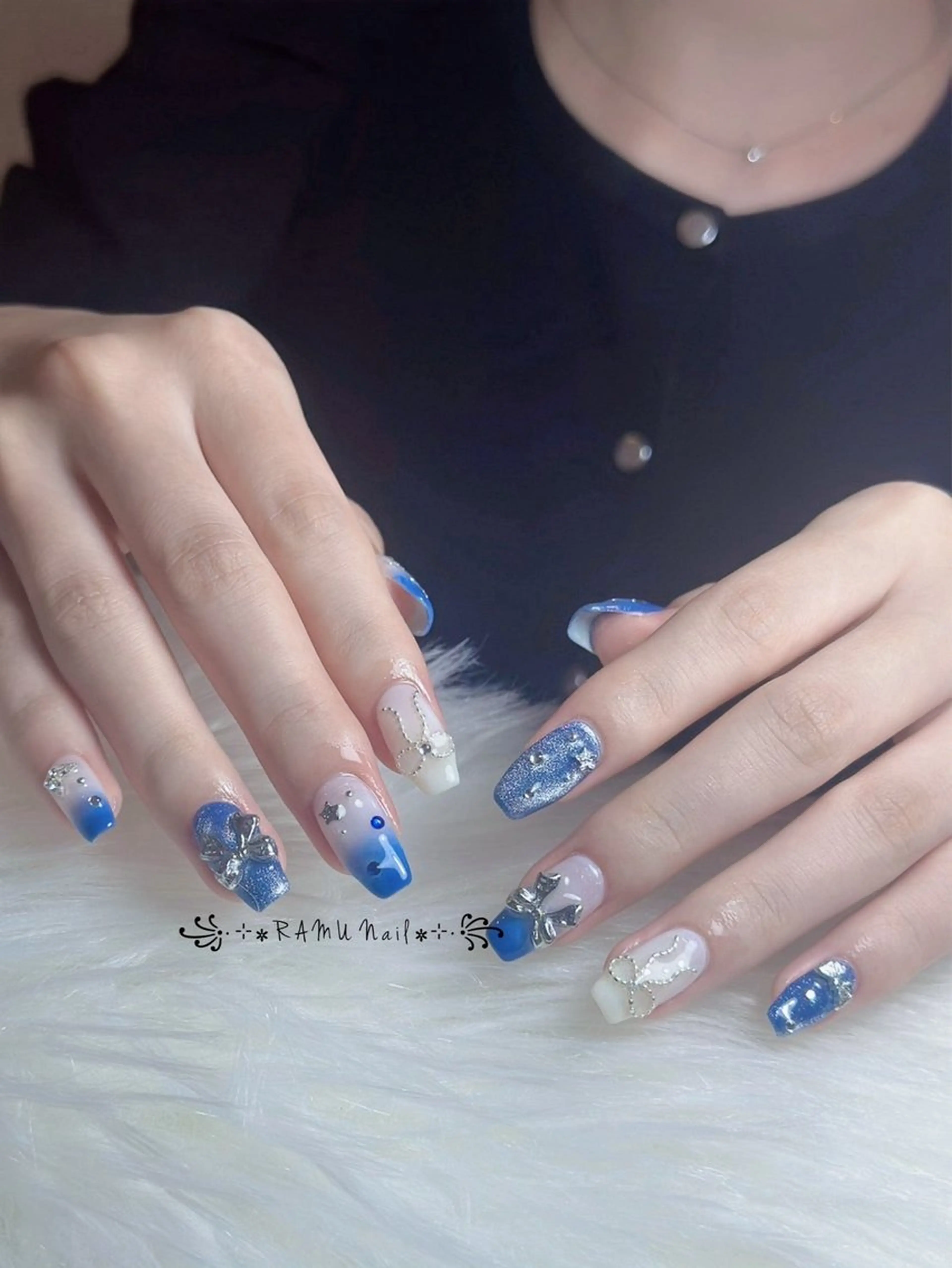 ネイル キラキラネイル マグネットネイル ミラーネイル ピンク 夏ネイル ハンドネイル RAMU Nail 恵比寿店のネイルデザイン