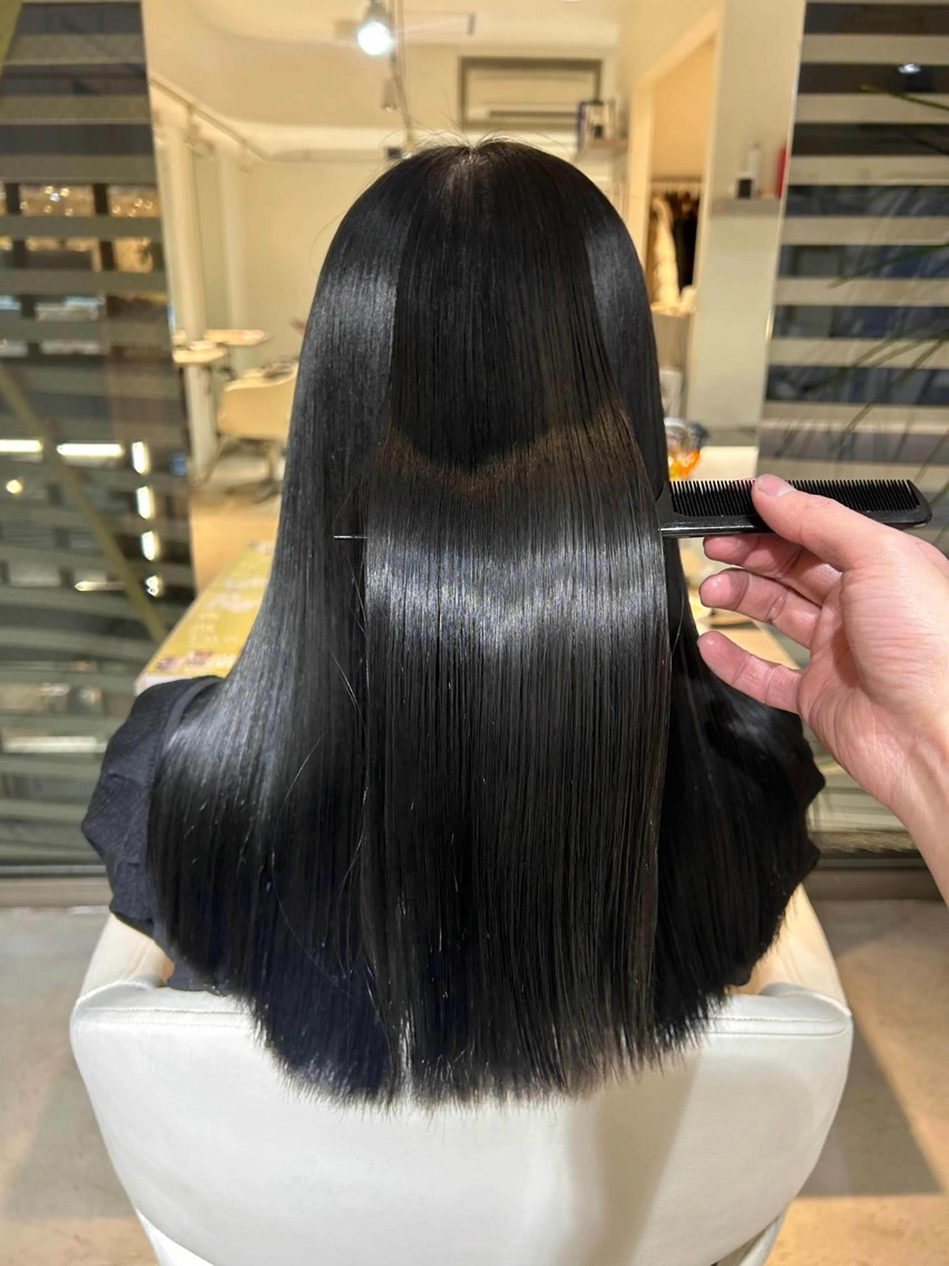 🌱縮毛矯正+ダメージレスカラー🌱メンテナンストリートメント仕上げ✨の写真