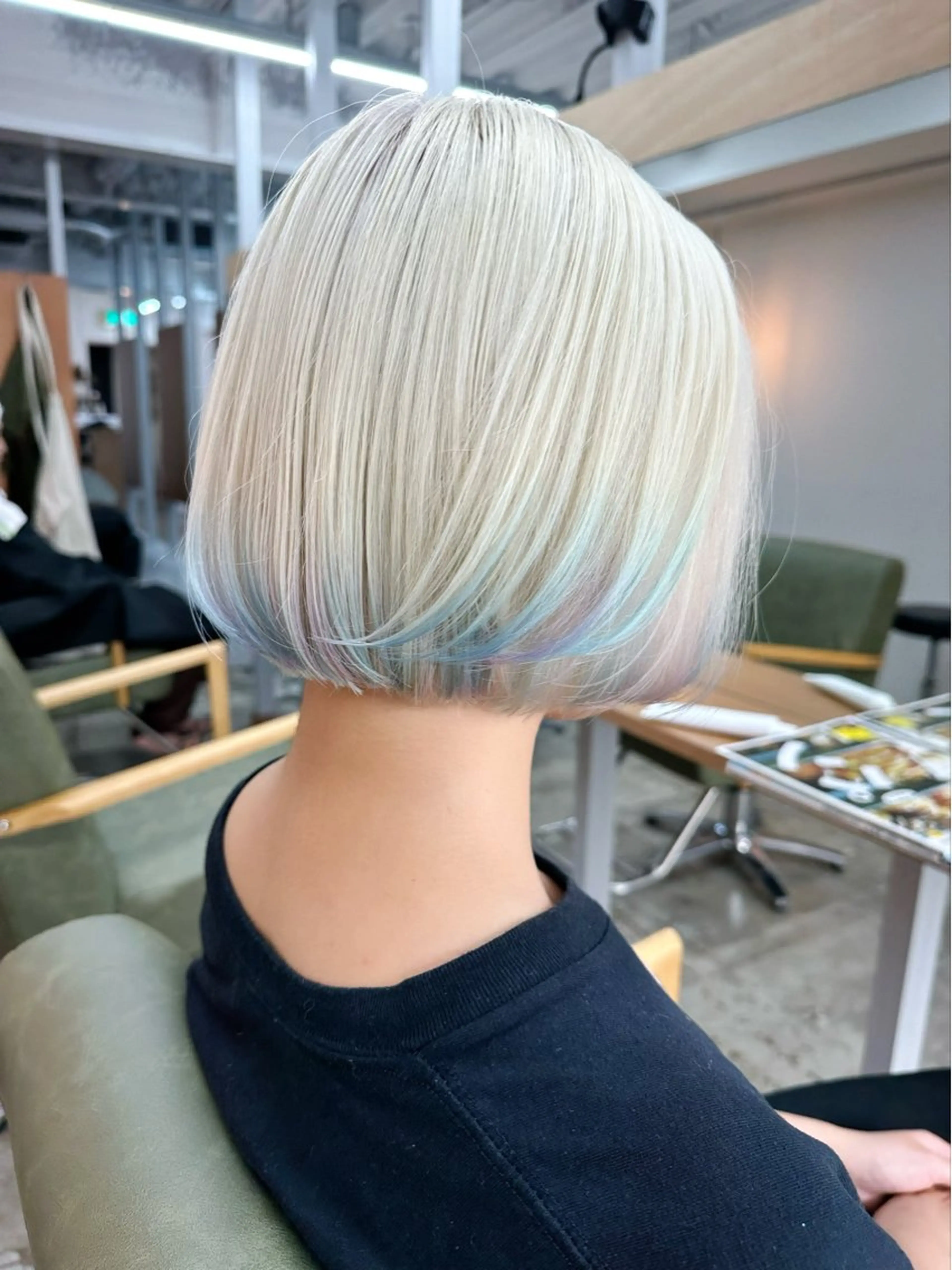ミディアム alu/心斎橋大阪 ボブ/ブリーチなしのヘアスタイル