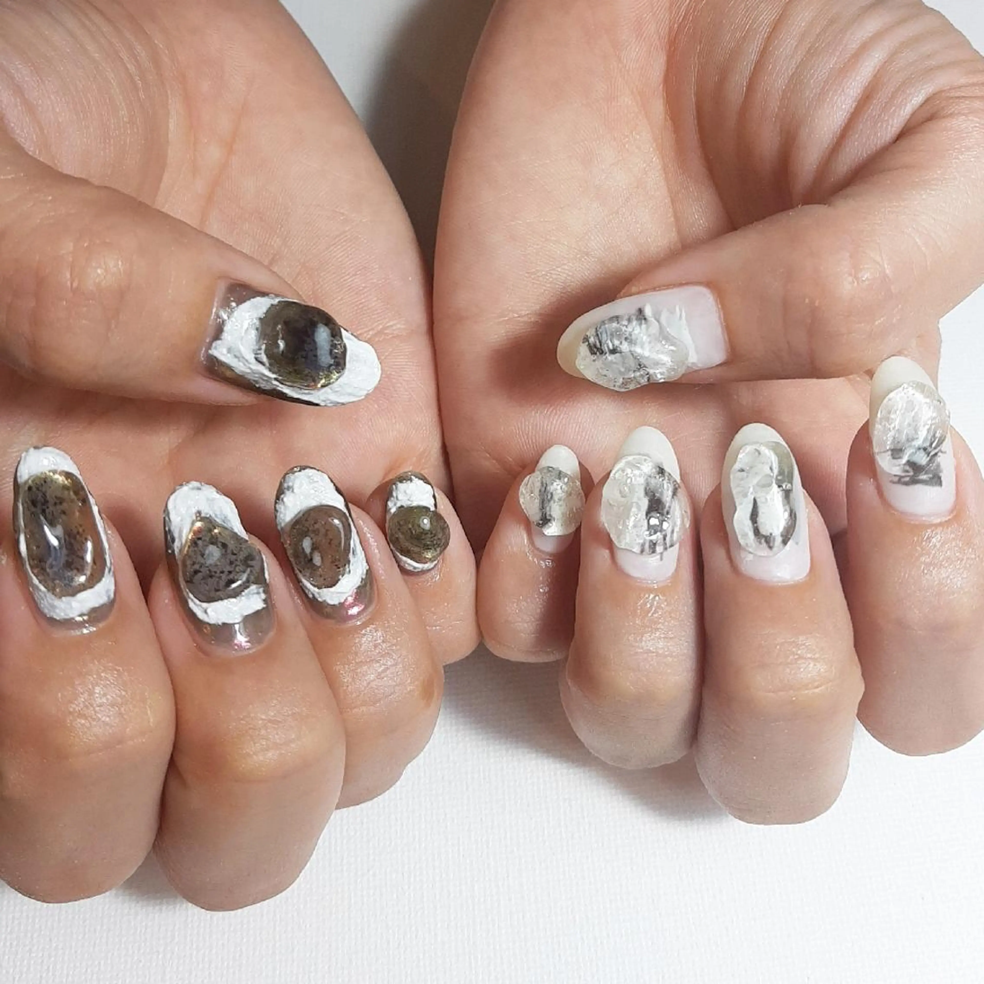 ネイル ジェルネイル 持ち込み ショートネイル ハンドネイル owlnail /持込みデザイン専門のネイルデザイン