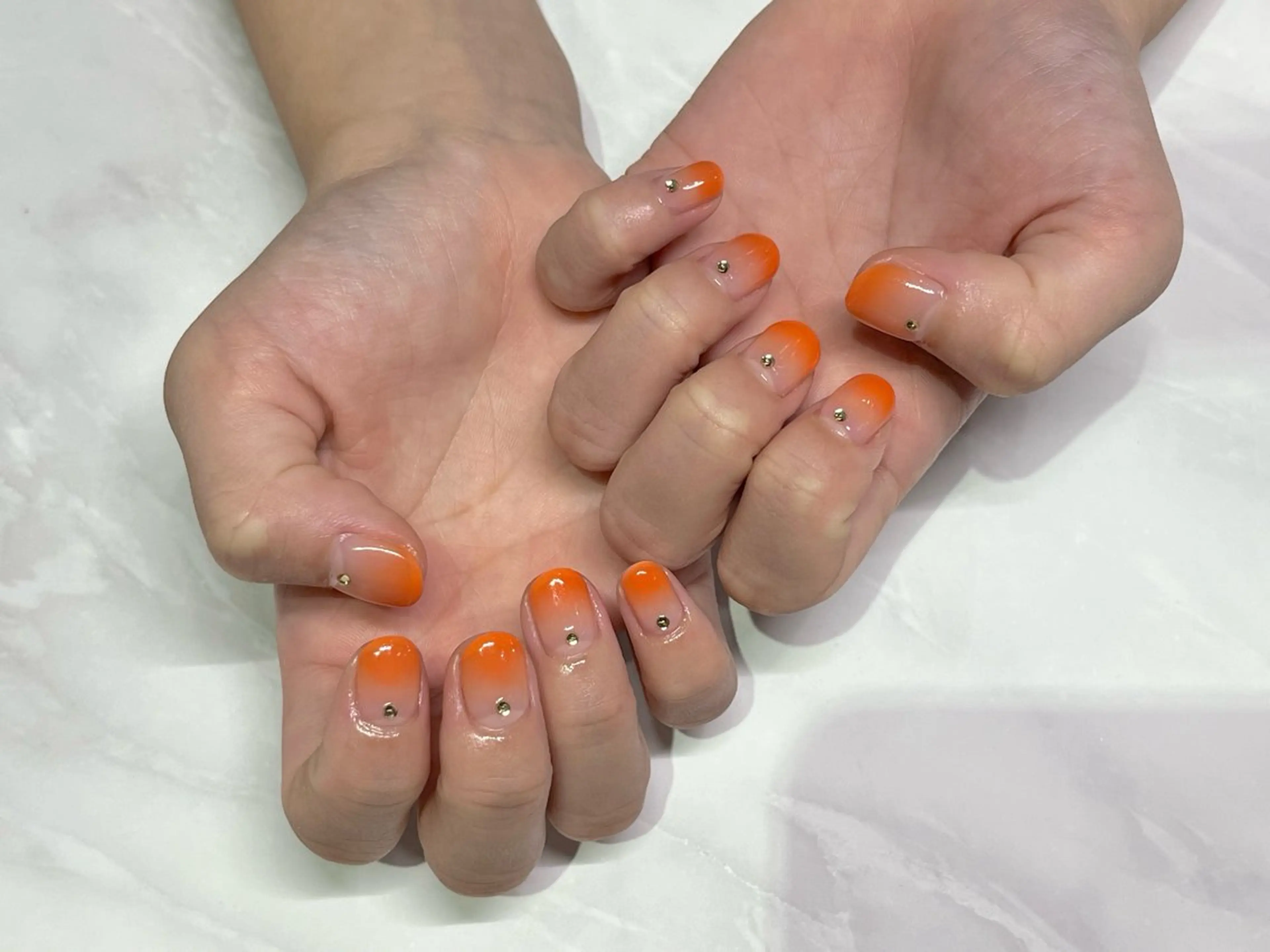 ネイル オレンジ Asakawa yuzukaのネイルデザイン