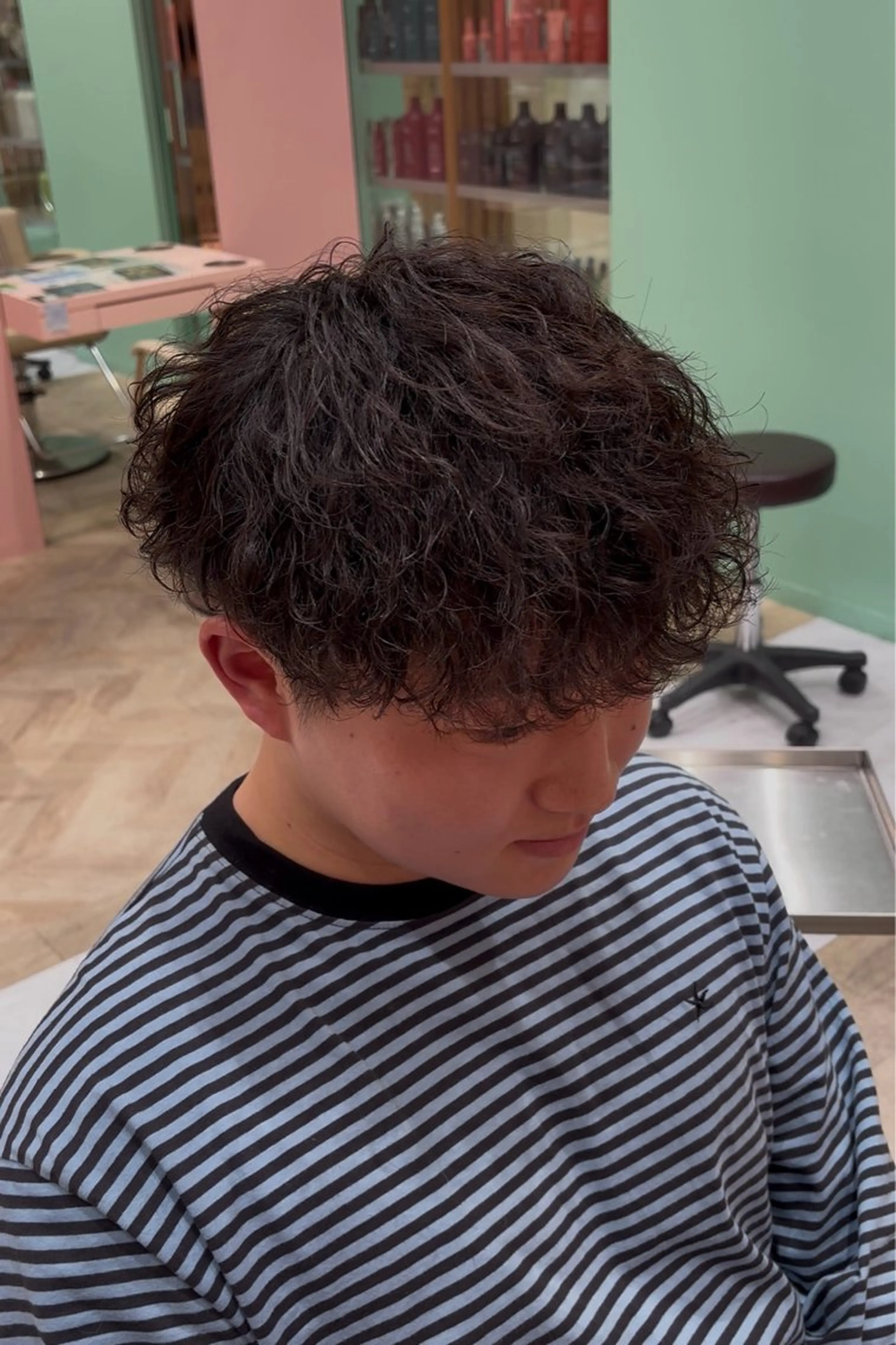 パーマ メンズ メンズパーマ 波巻きパーマ 中西 樹人のヘアスタイル