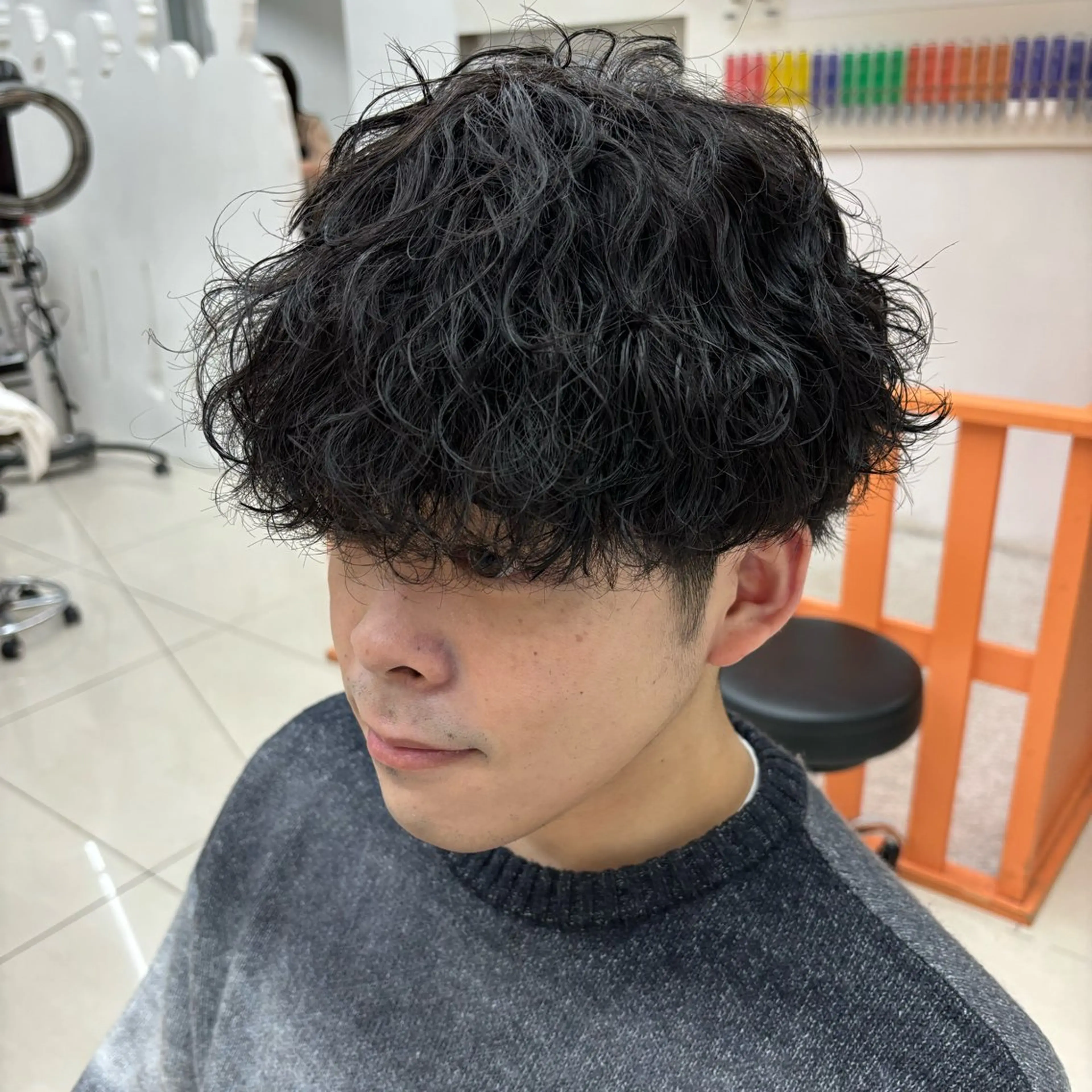 パーマ メンズ カット パーマ トリートメント メンズ&髪質改善縮毛 矯正【平山🔥拓哉】のヘアスタイル