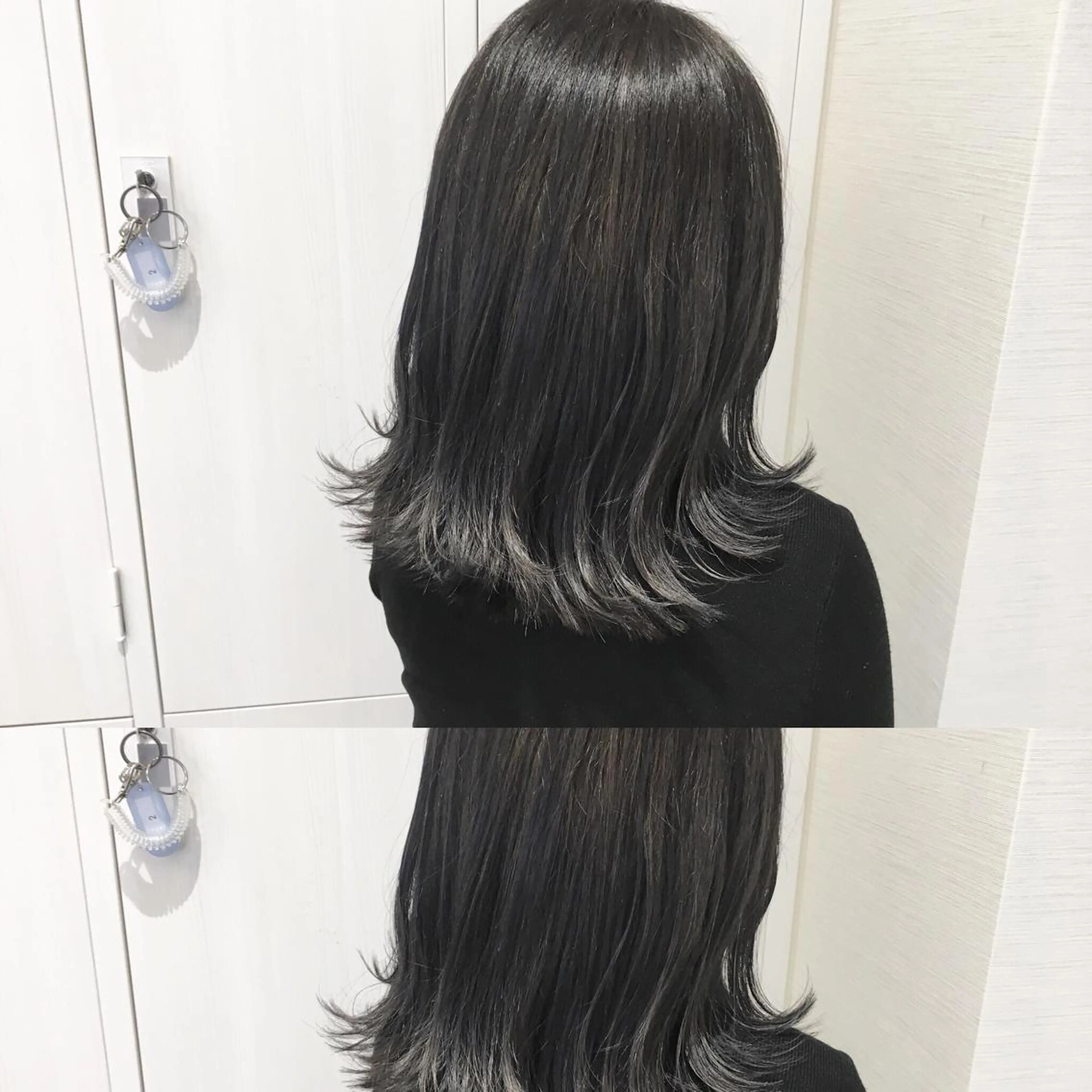 ショート カラー アディクシーカラー アッシュ バレイヤージュ ブリーチ ブルーカラー 三鷹で1番ショート ボブをカットする新谷のヘアスタイル