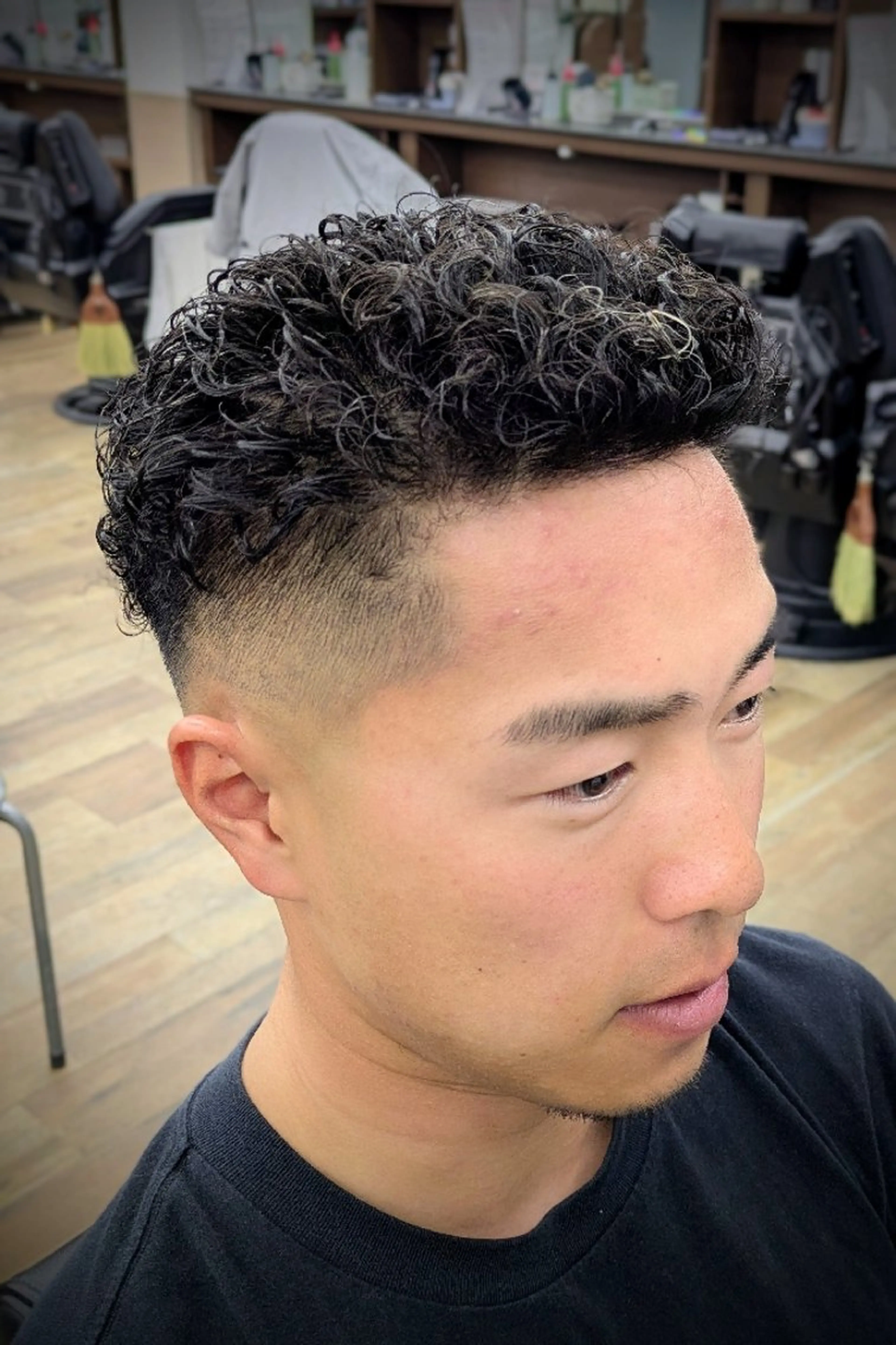 ショート パーマ 理容プラージュ燕三条 福井のヘアスタイル