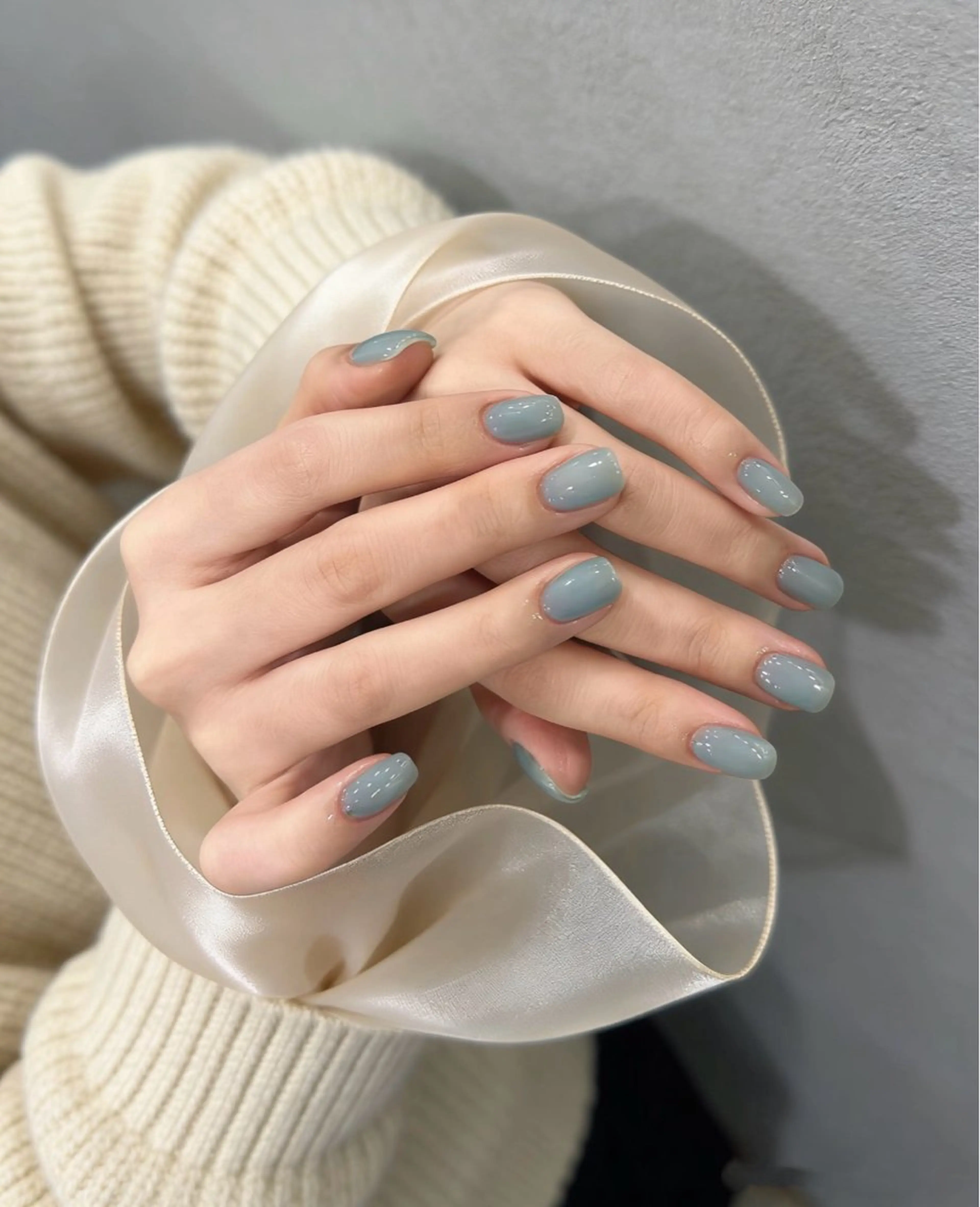 ネイル アートネイル オーロラネイル クリアネイル 長さ出し フレンチネイル ハンドネイル 佐藤 笹のネイルデザイン