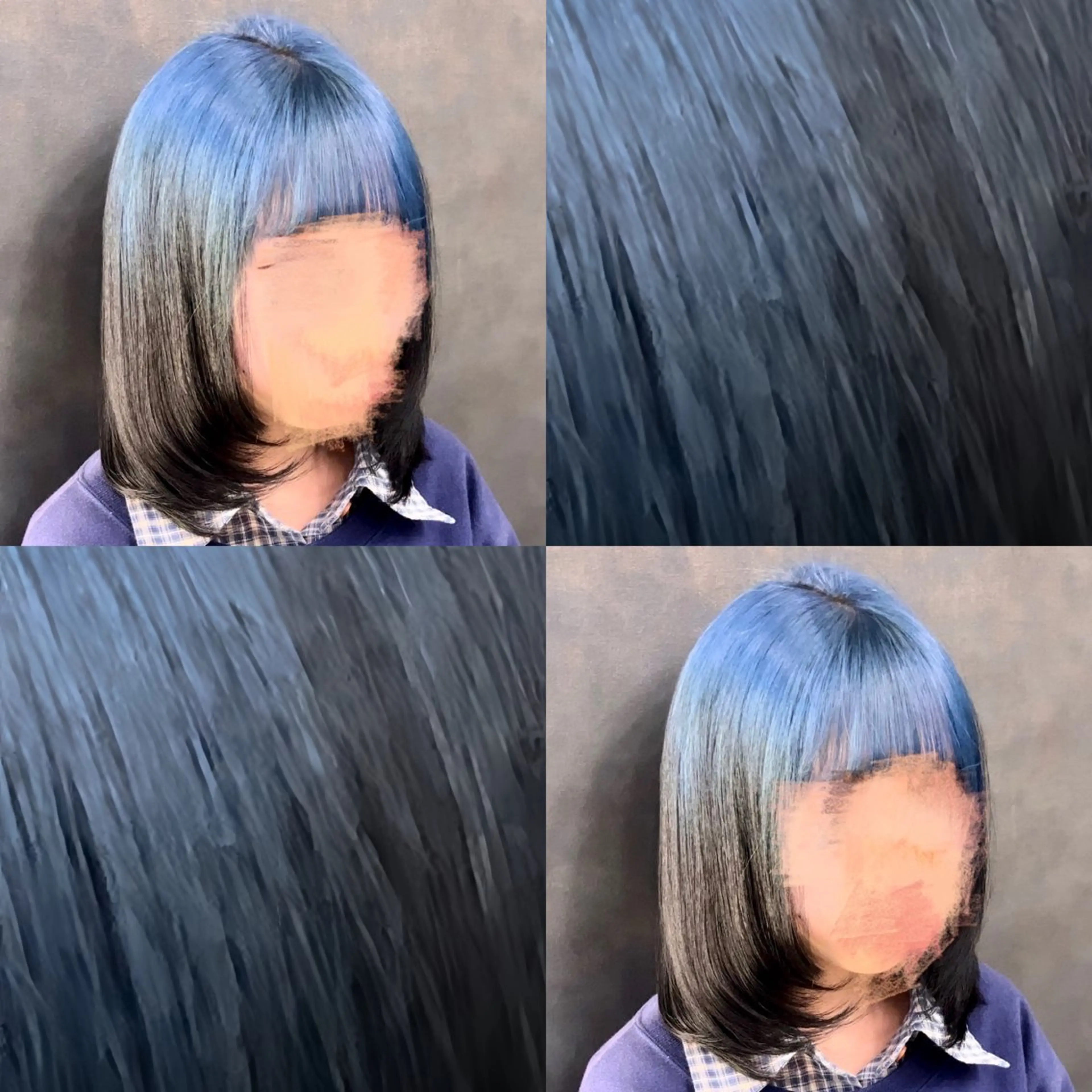セミロング カラー ヘアカラー 問屋町のブリーチデザ イン屋さん🌈ゆうまのヘアスタイル