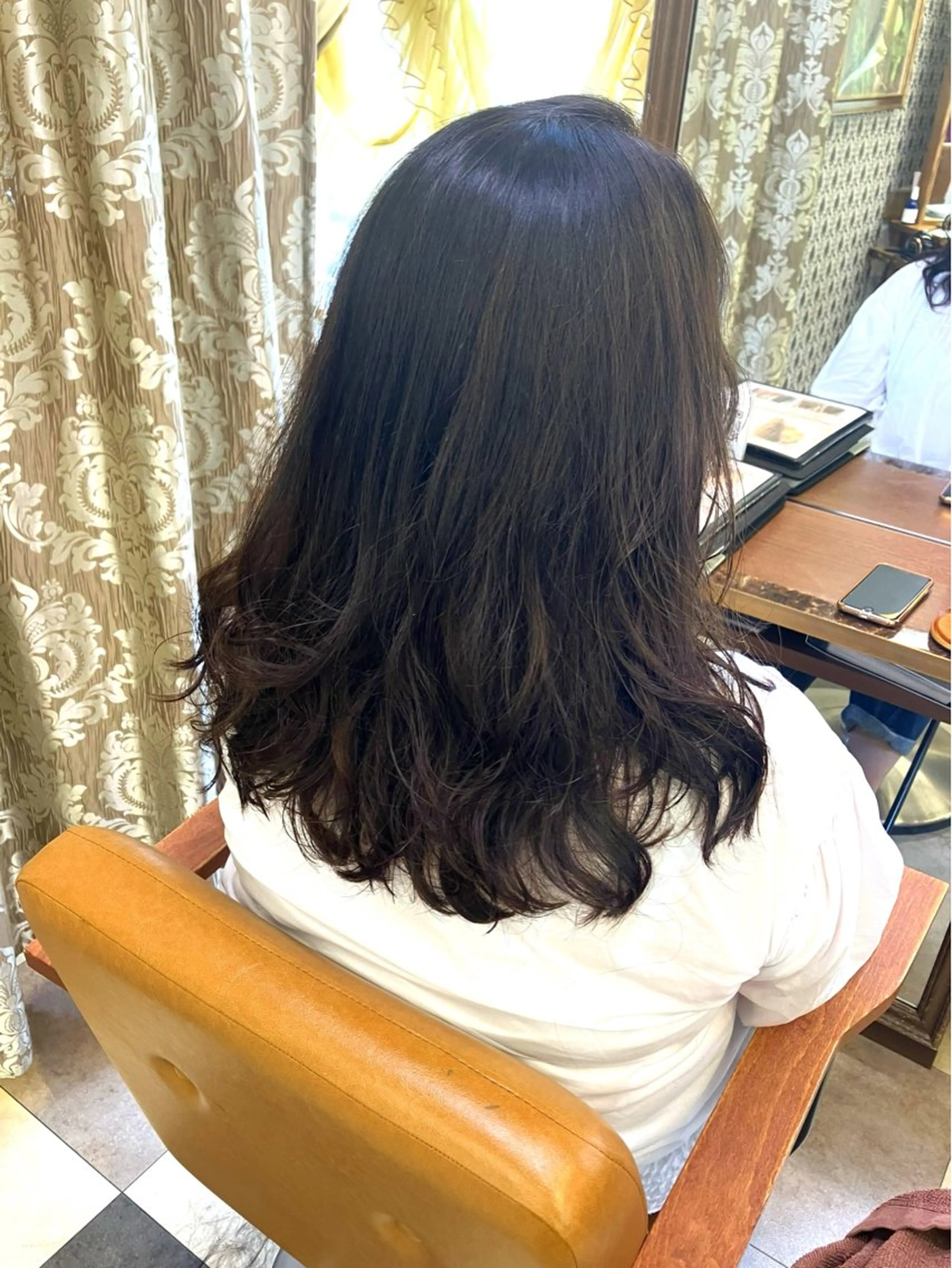 セミロング セミロングパーマ 阿部 雲母のヘアスタイル