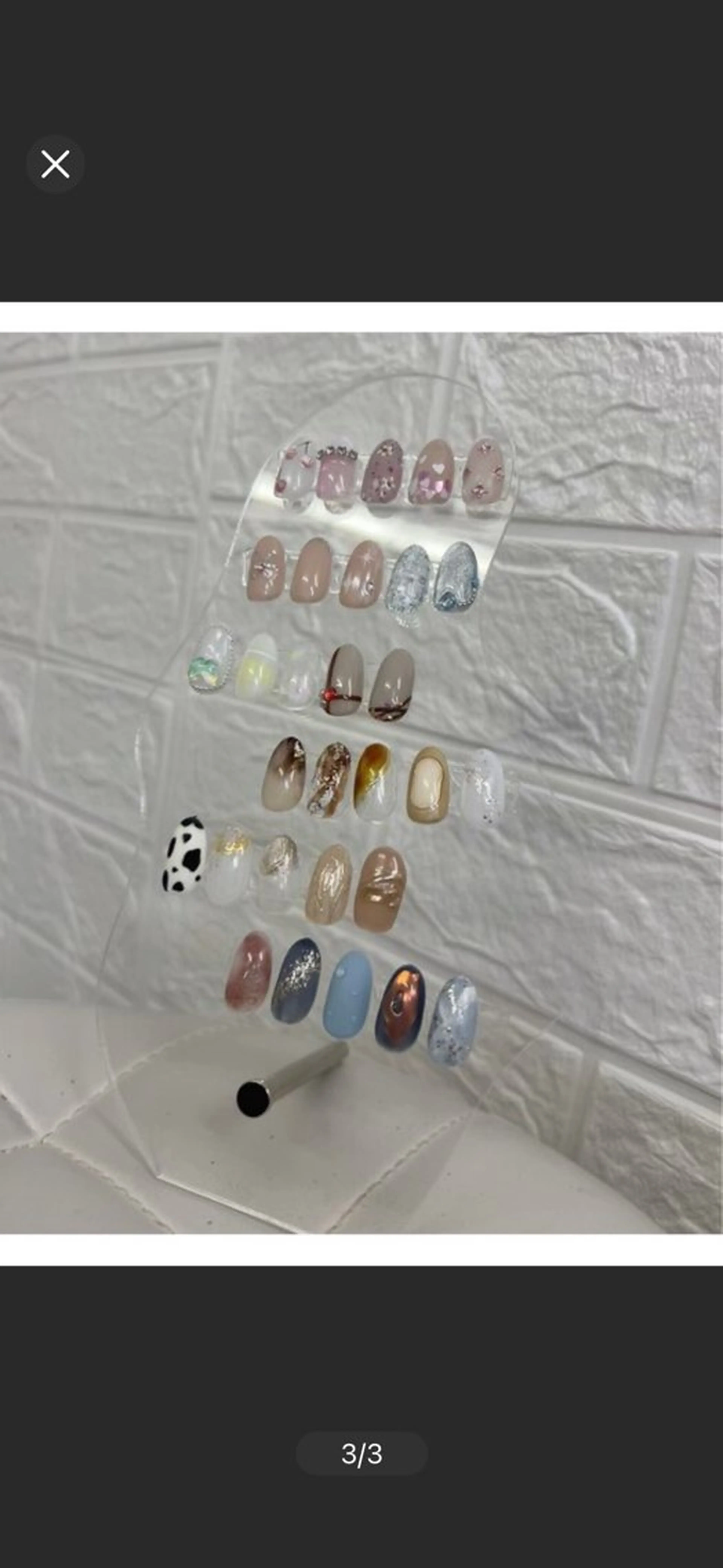 【 オフなし 】季節の1本アート✨️🦋‪💎の写真