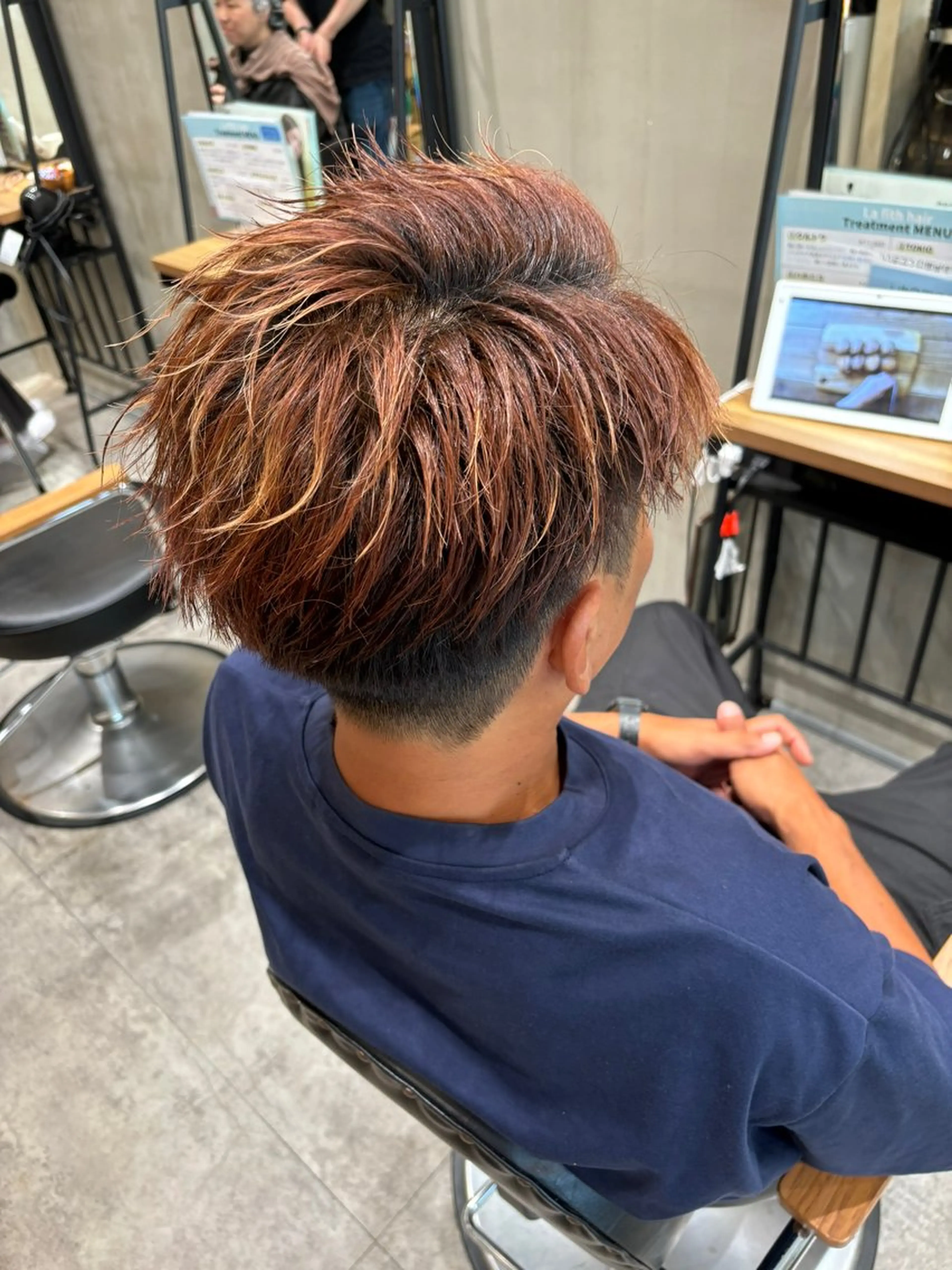 カラー パーマ メンズ loe博多 五十嵐弘雄のヘアスタイル