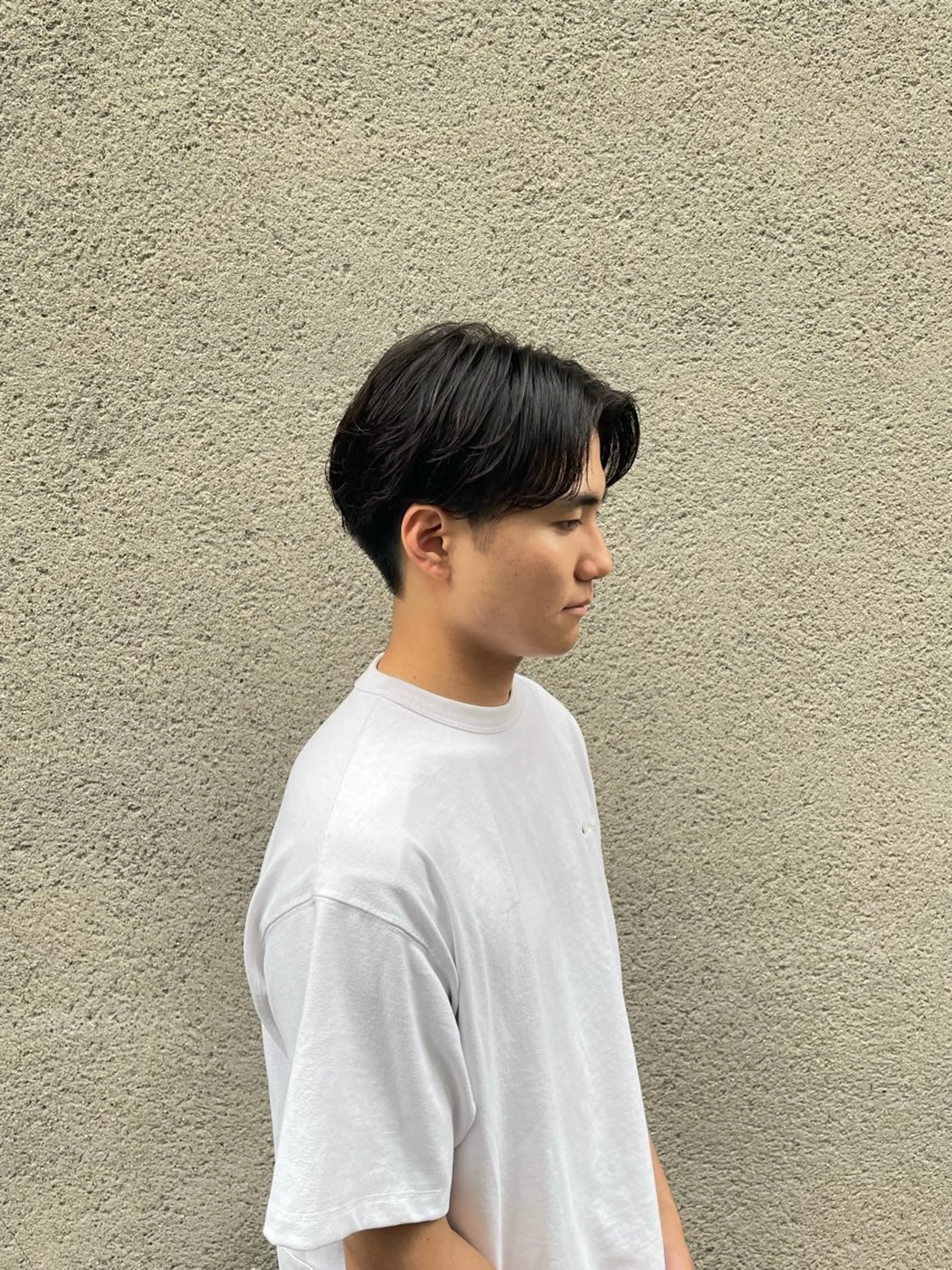 パーマ メンズ フェザーパーマ メンズパーマ カット 慎太朗/パーマ/ボブ /センターパートのヘアスタイル